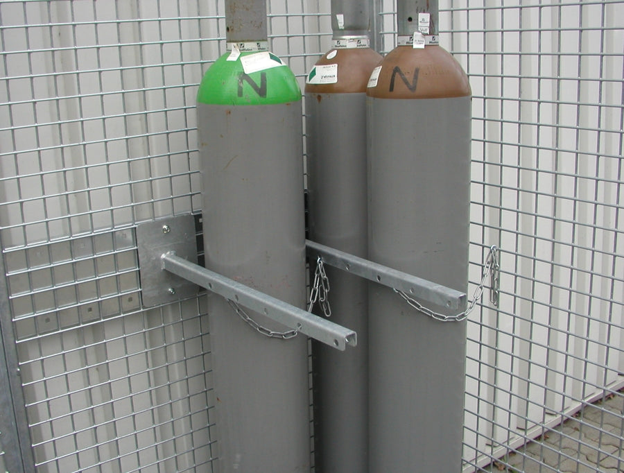 Zubehör : Gasflaschen-Container GFC-E, Flaschenhalterung mit Kette