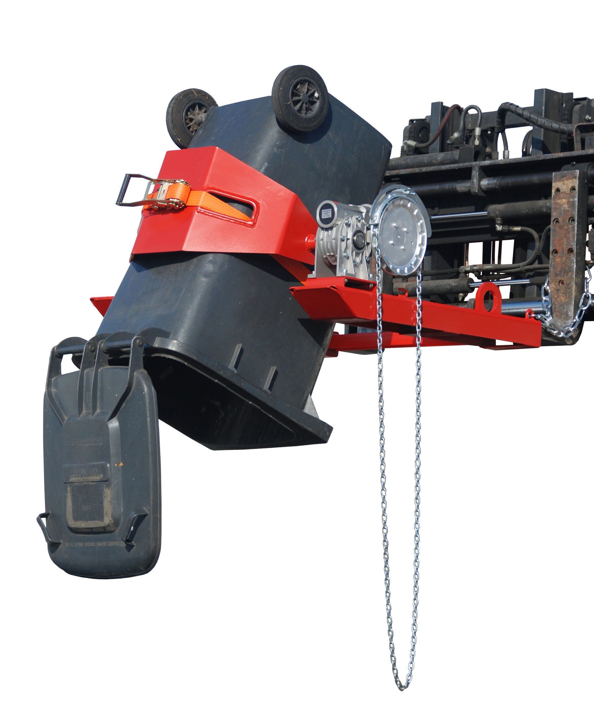 Anwendung Fasskipper FLEX-K mit Kette feuerrot