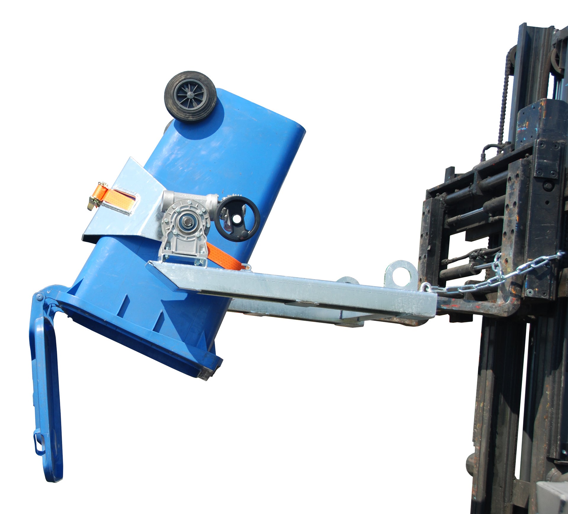 Anwendung Fasskipper FLEX-HK mit Handkurbel feuerverzinkt