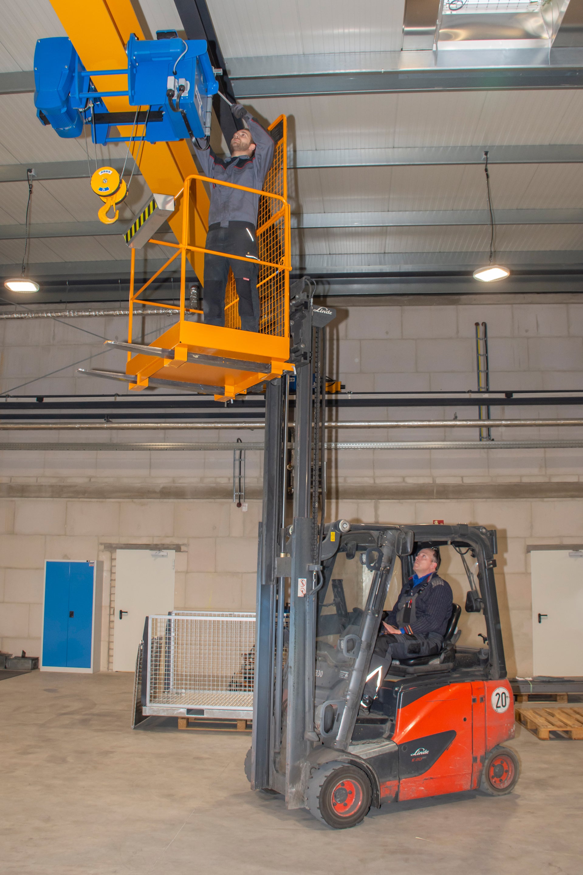 Anwendung Sicherheitskorb Siko G gelborange