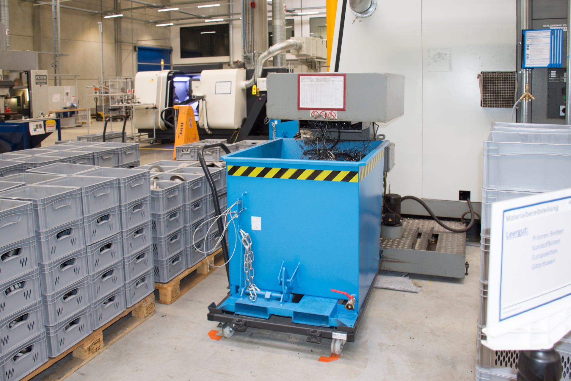 Späne-Kippbehälter SGU-RZ routentauglich