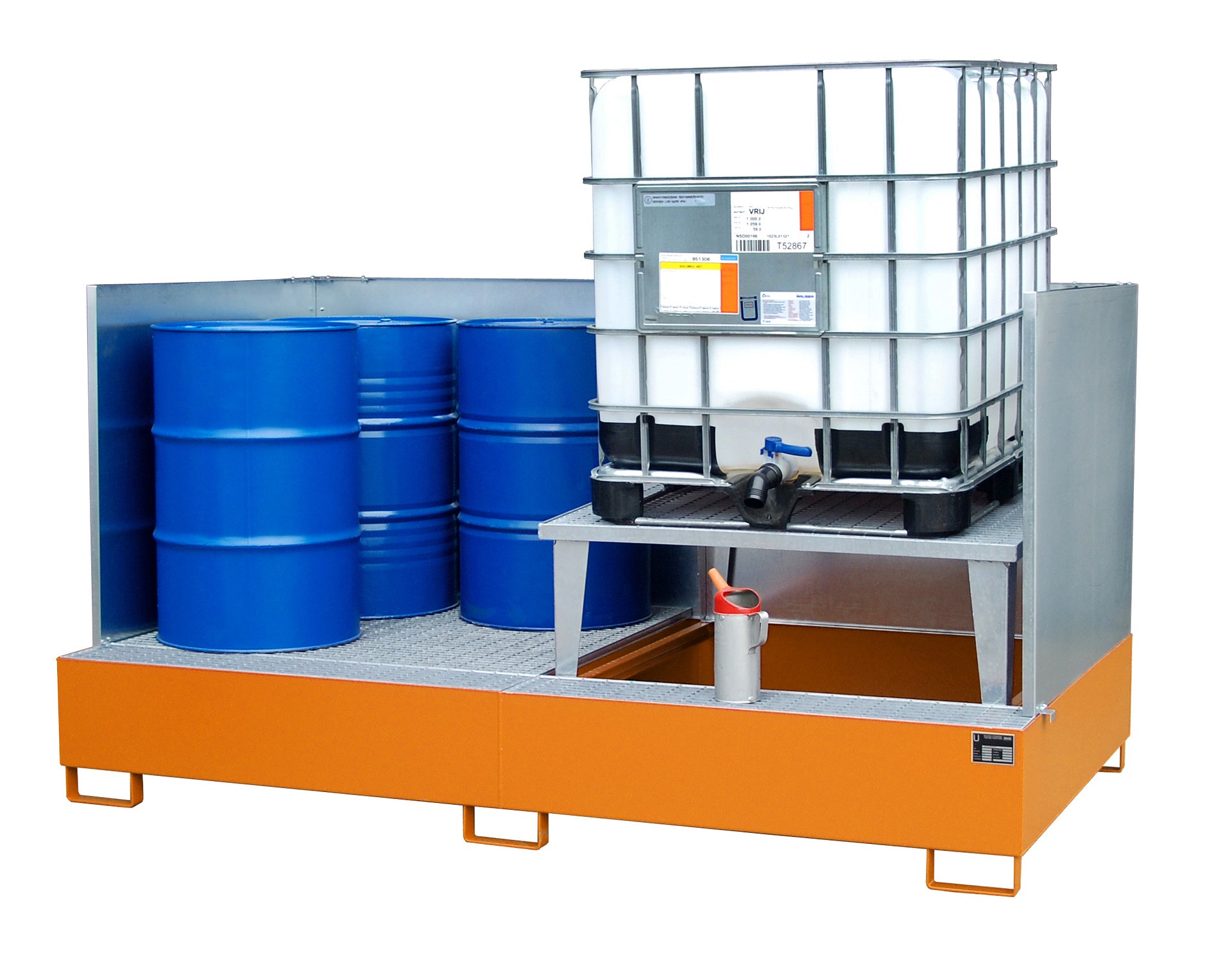 Bild Anwendung Auffangwanne AWA 21 gelborange