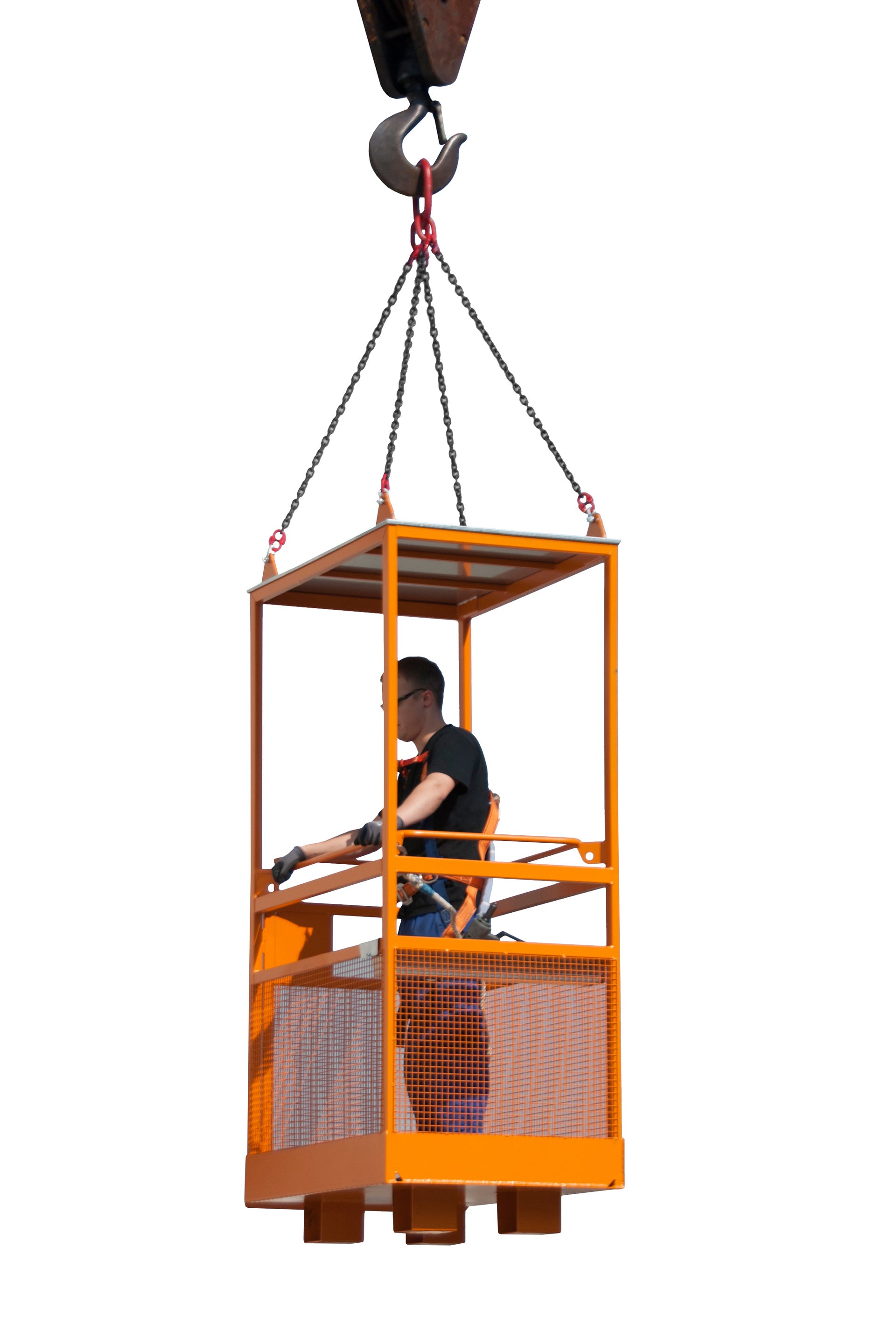 Anwendungsbeispiel Arbeitsbühne Typ MB-K-IV gelborange