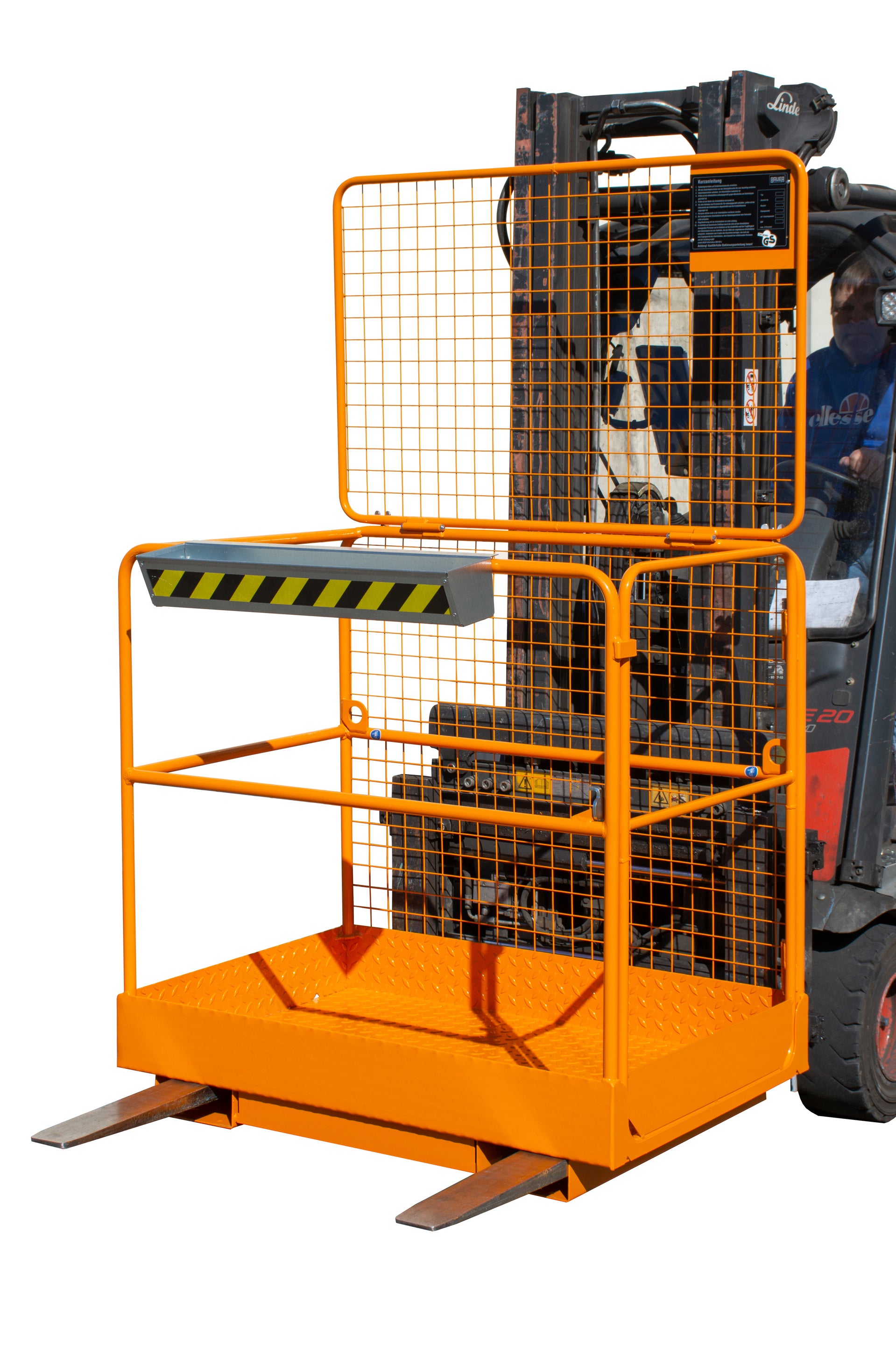 Sicherheitsorb Siko Anwendung mit Gabelstapler