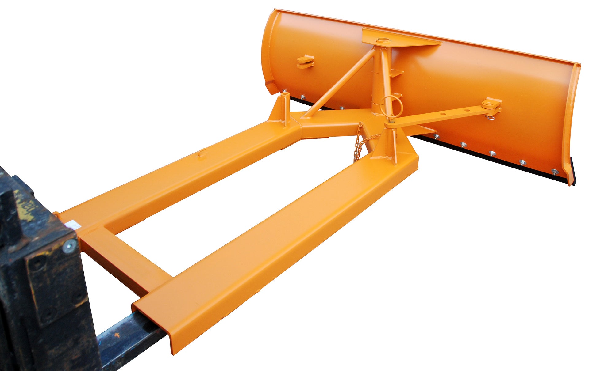 Detailbild Schneeschieber Typ SCH-G-180 gelborange mit Gummischürfkante