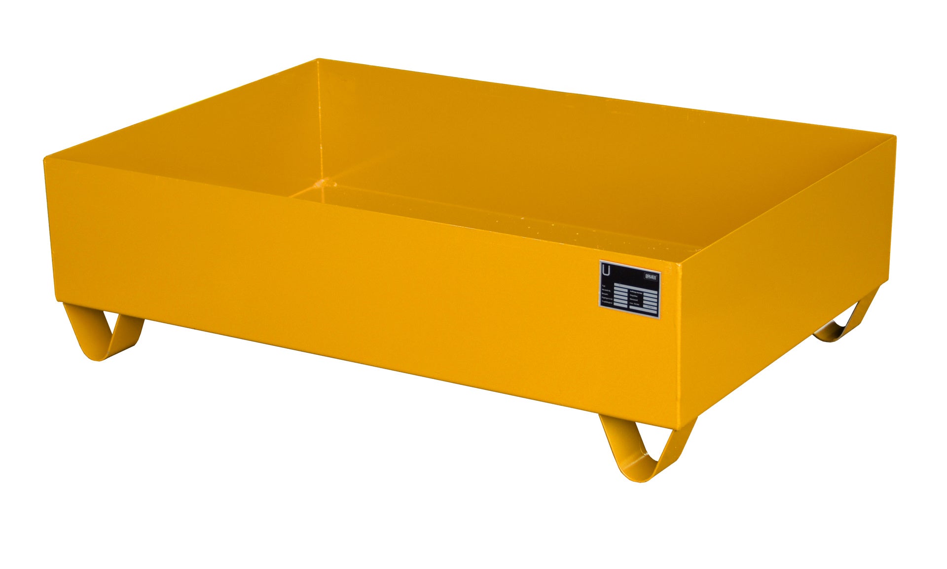 Bild Auffangwanne 2016 gelborange mit Stützfüsse