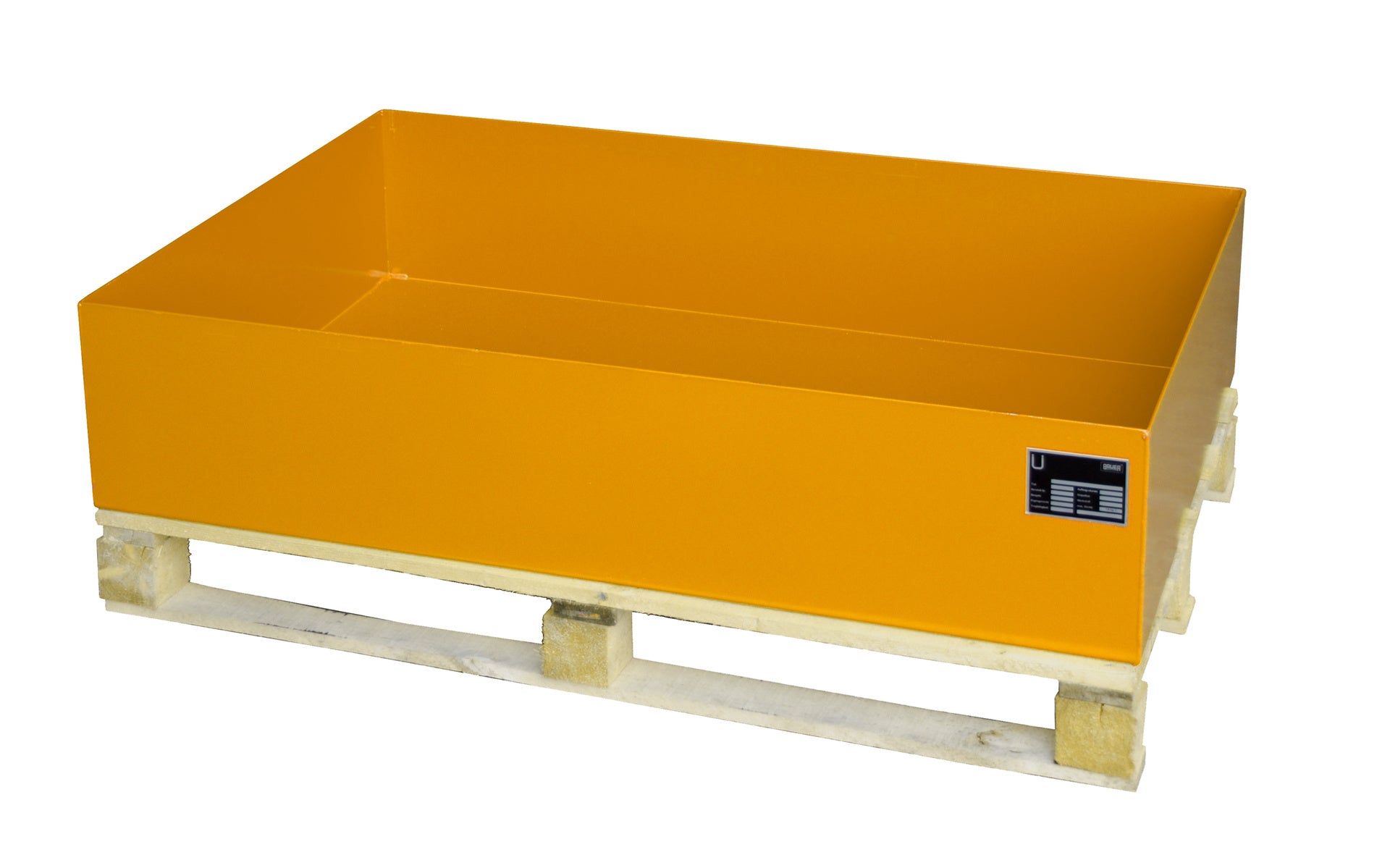 Bild Auffangwanne 2008 gelborange auf Palette