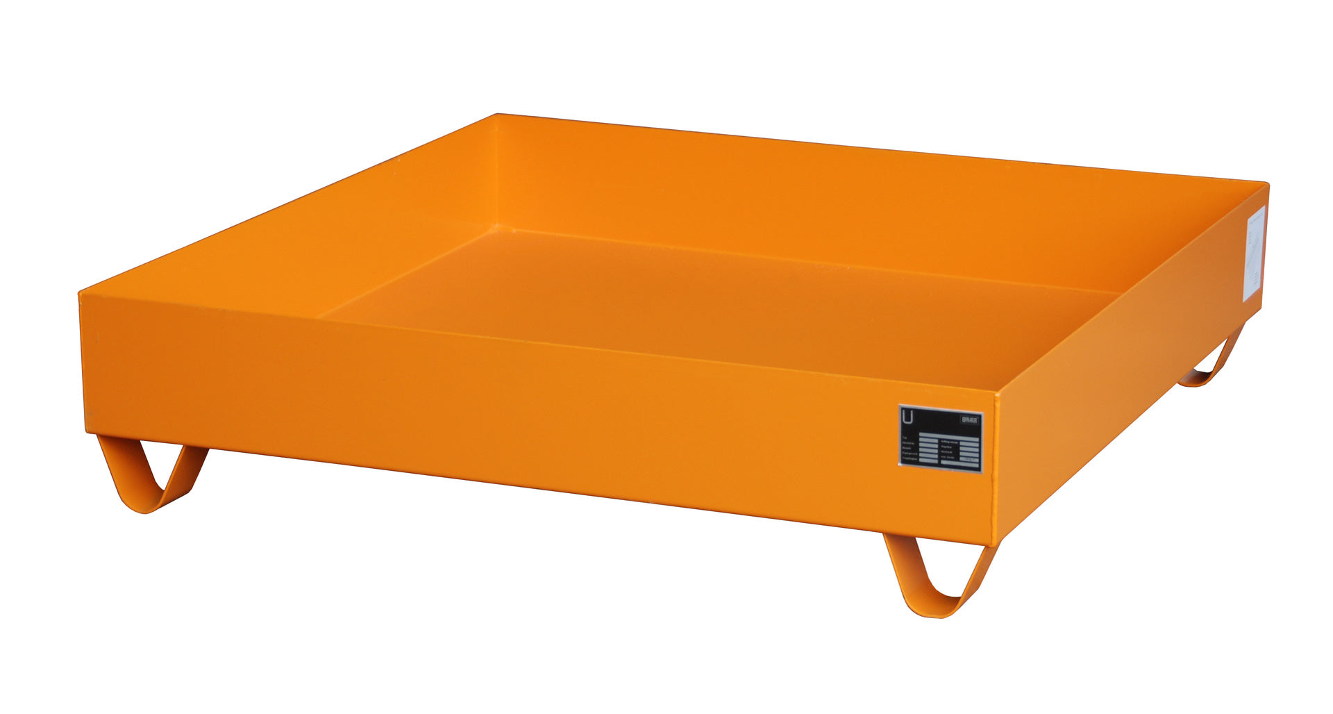 Bild Auffangwanne 2030 gelborange mit Stützfüsse