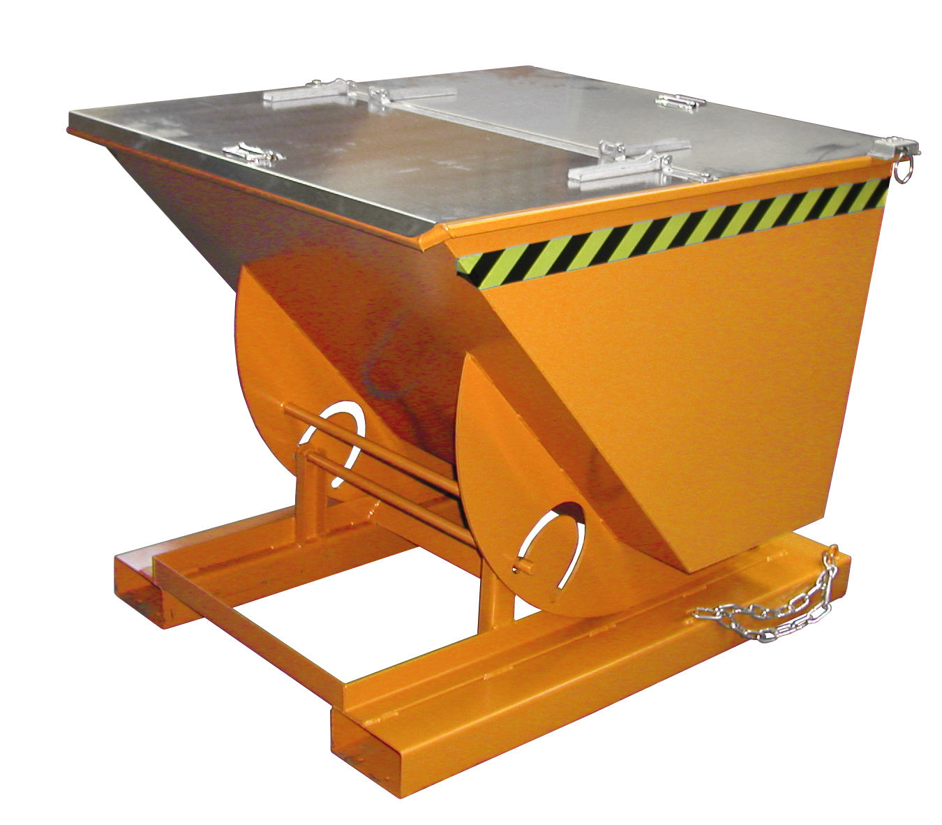 Kippbehälter AK-75 gelborange mit Zubehör Deckel