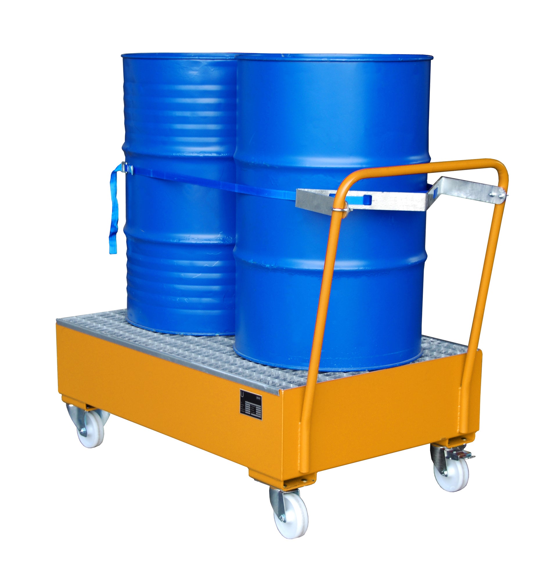 Anwendungsbeispiel Fasshalterung mit Spanngurt