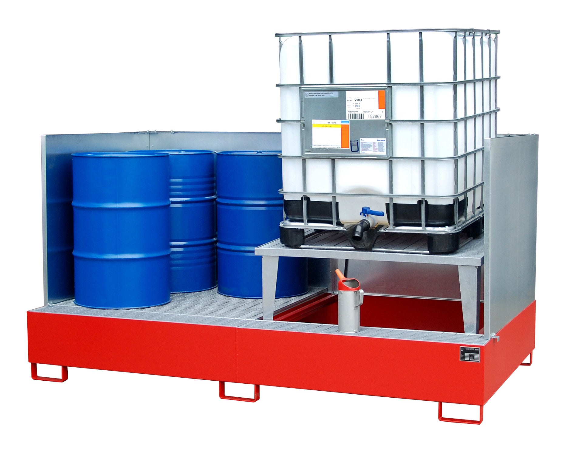 Bild Anwendung Auffangwanne AWA 21 feuerrot