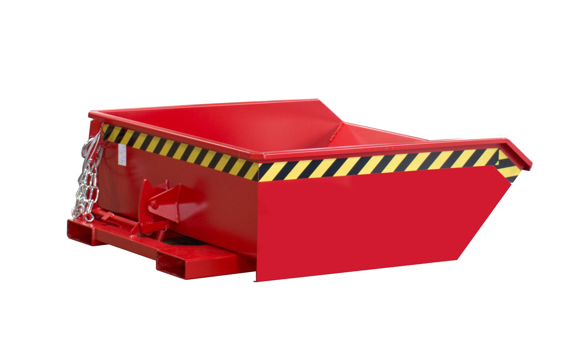 Seiten-Ansicht Kippbehälter MGU 460 feuerrot