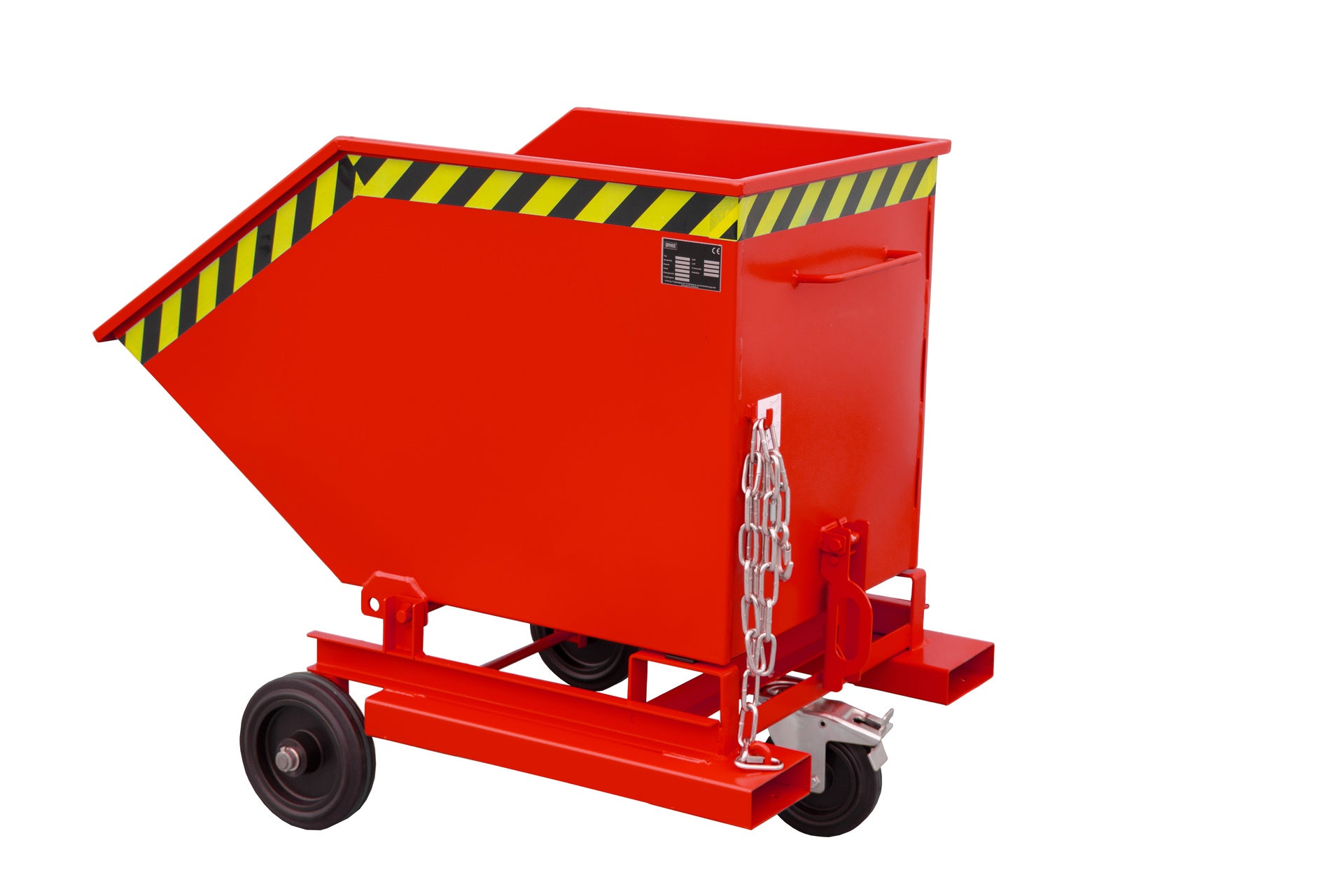 Rück-Seitenansicht Kastenwagen KW-ET 400 Feuerrot