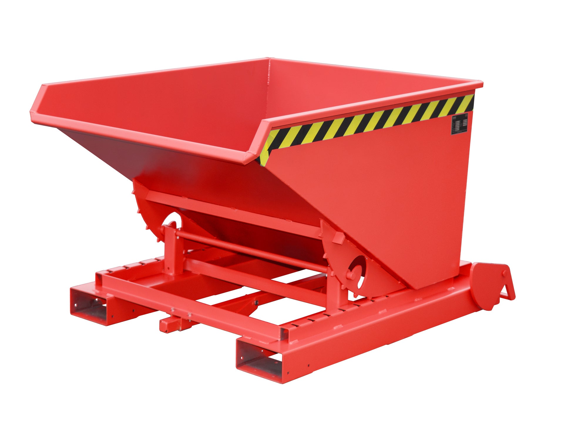 Kippbehälter 4A 600 feuerrot Seitenansicht