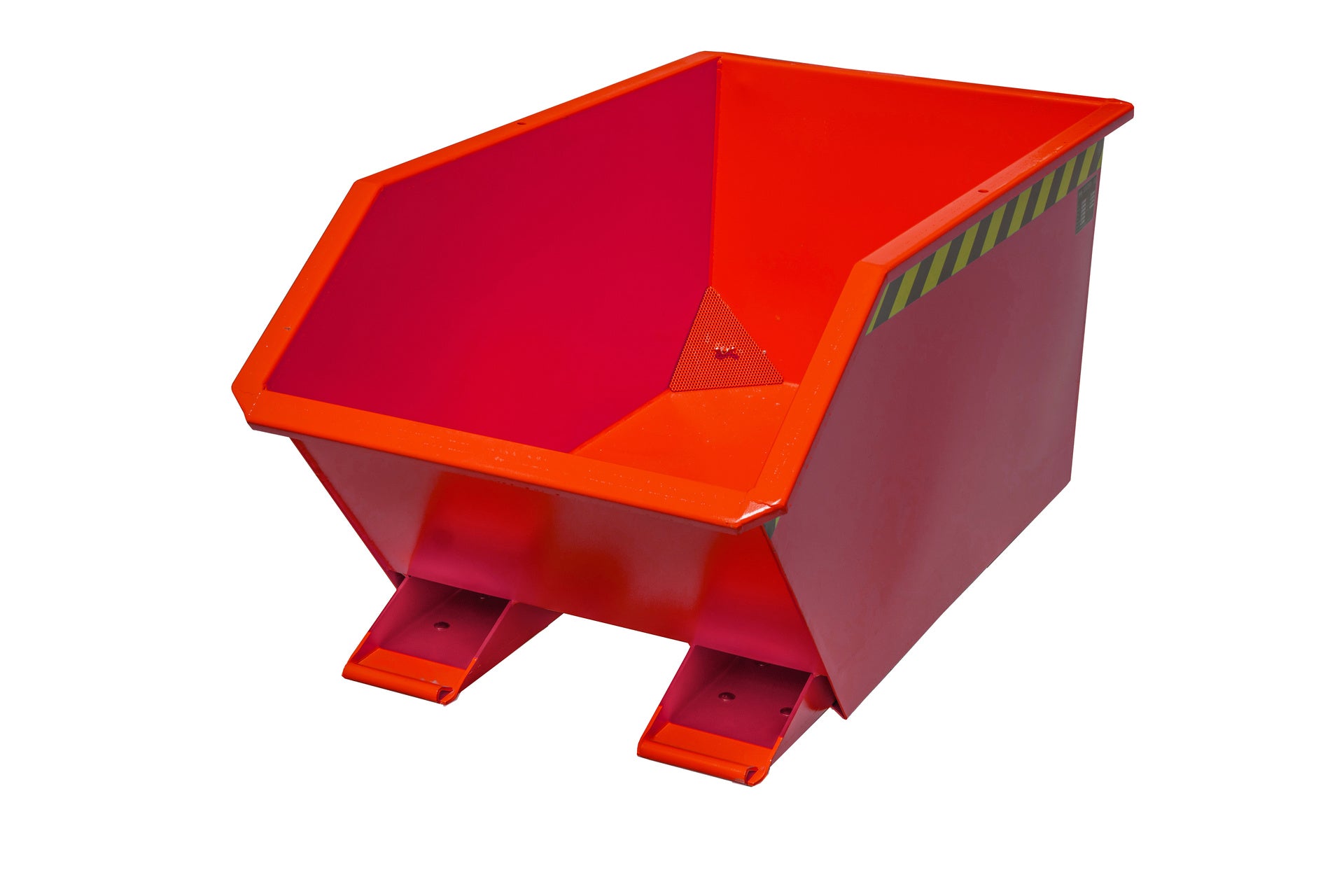 Front-Ansicht Späne-Kippbehälter GU-E 300 feuerrot
