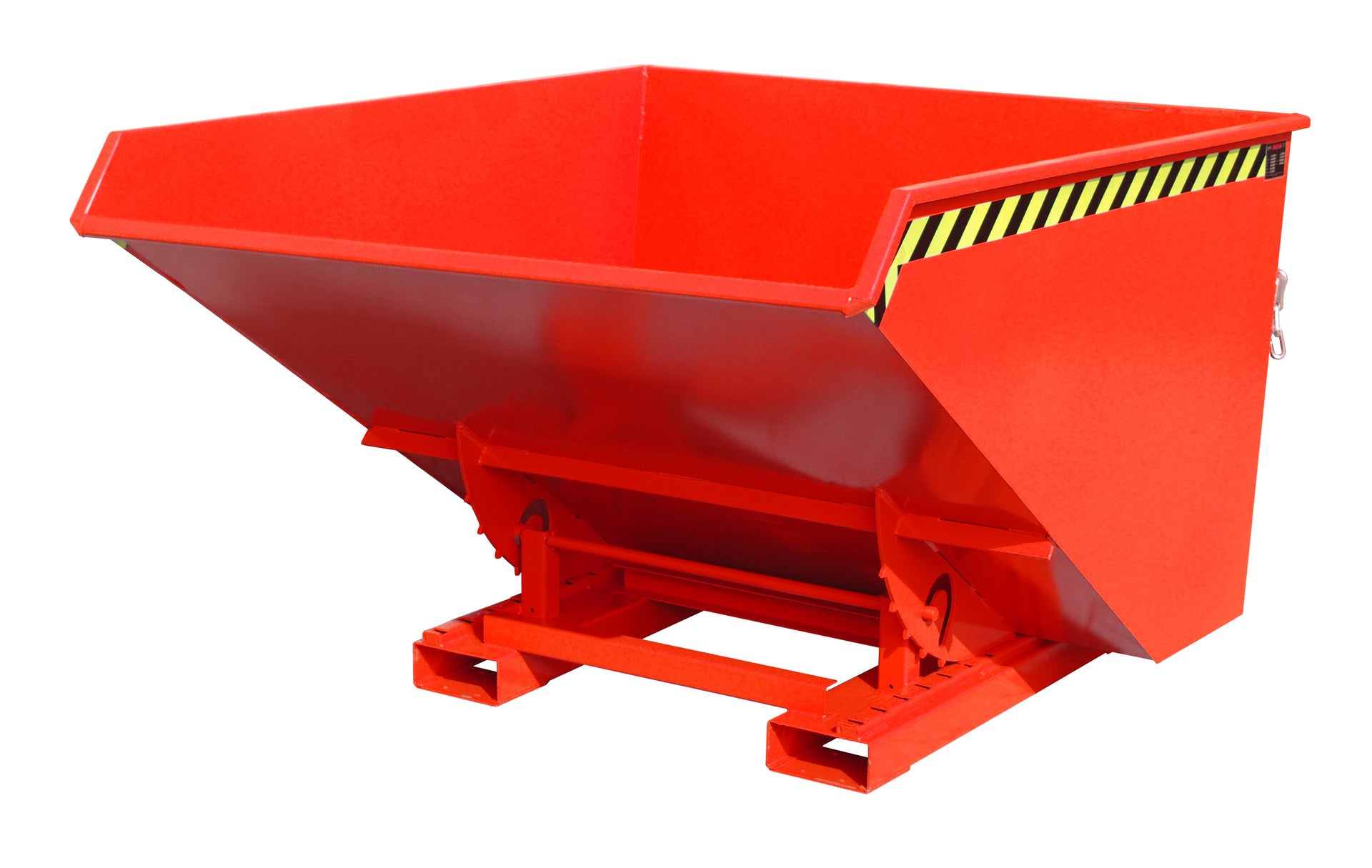 Vorderansicht Späne-Kippbehälter EXPO-E 1700 feuerrot