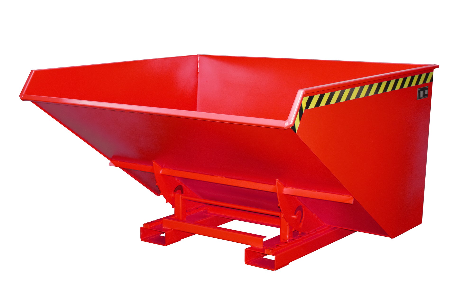 Vorderansicht Späne-Kippbehälter EXPO-E 2100 feuerrot
