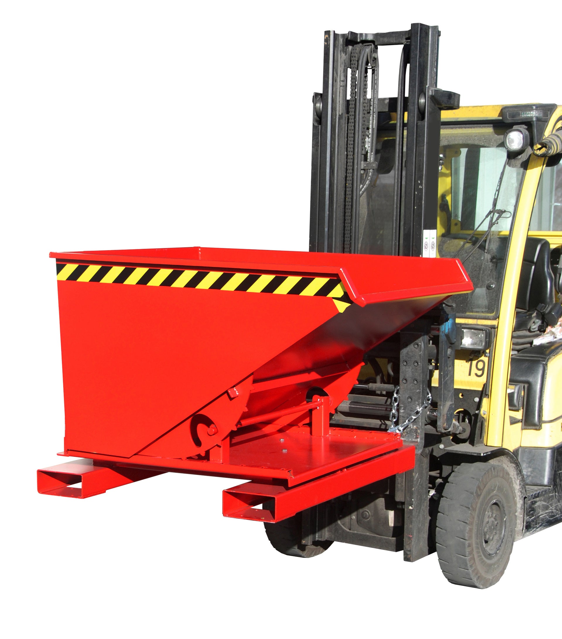 Funktion links gedreht Kippbehälter 3S feuerrot