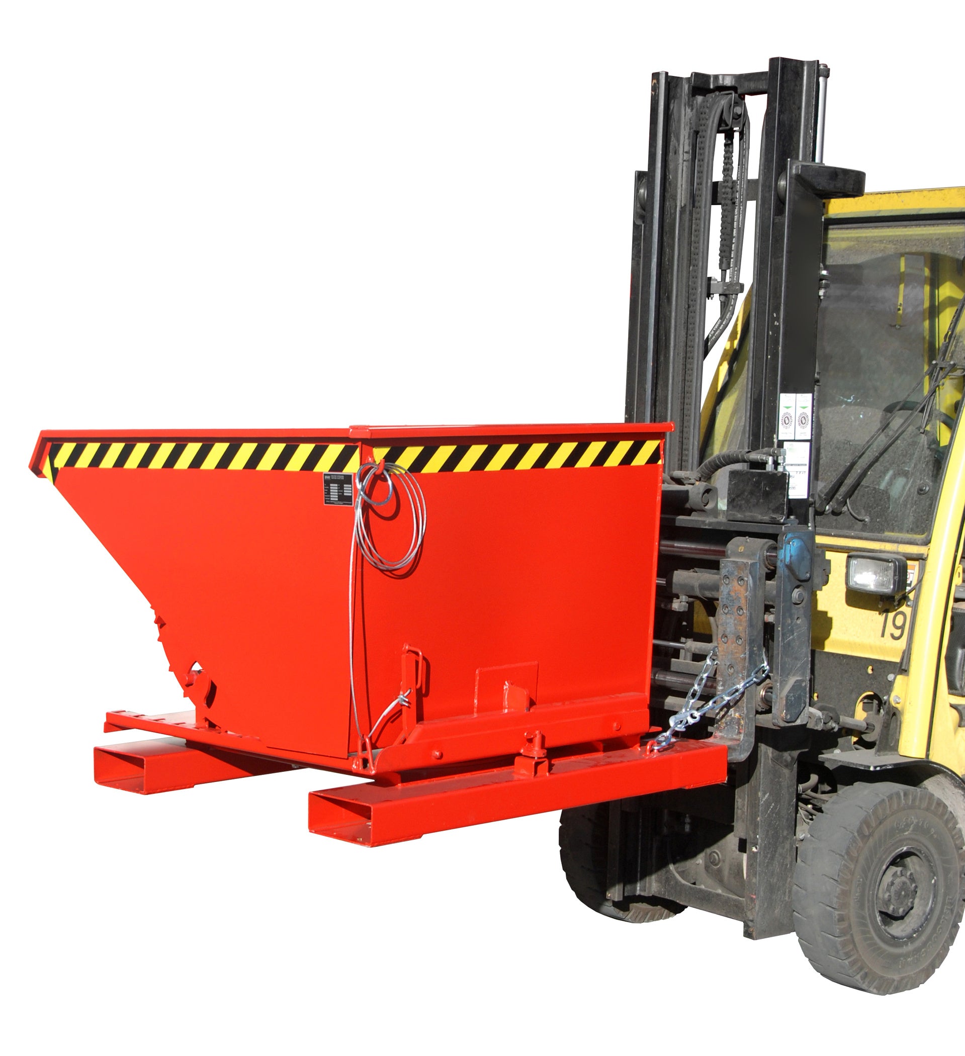 Funktion rechts gedreht Kippbehälter 3S feuerrot