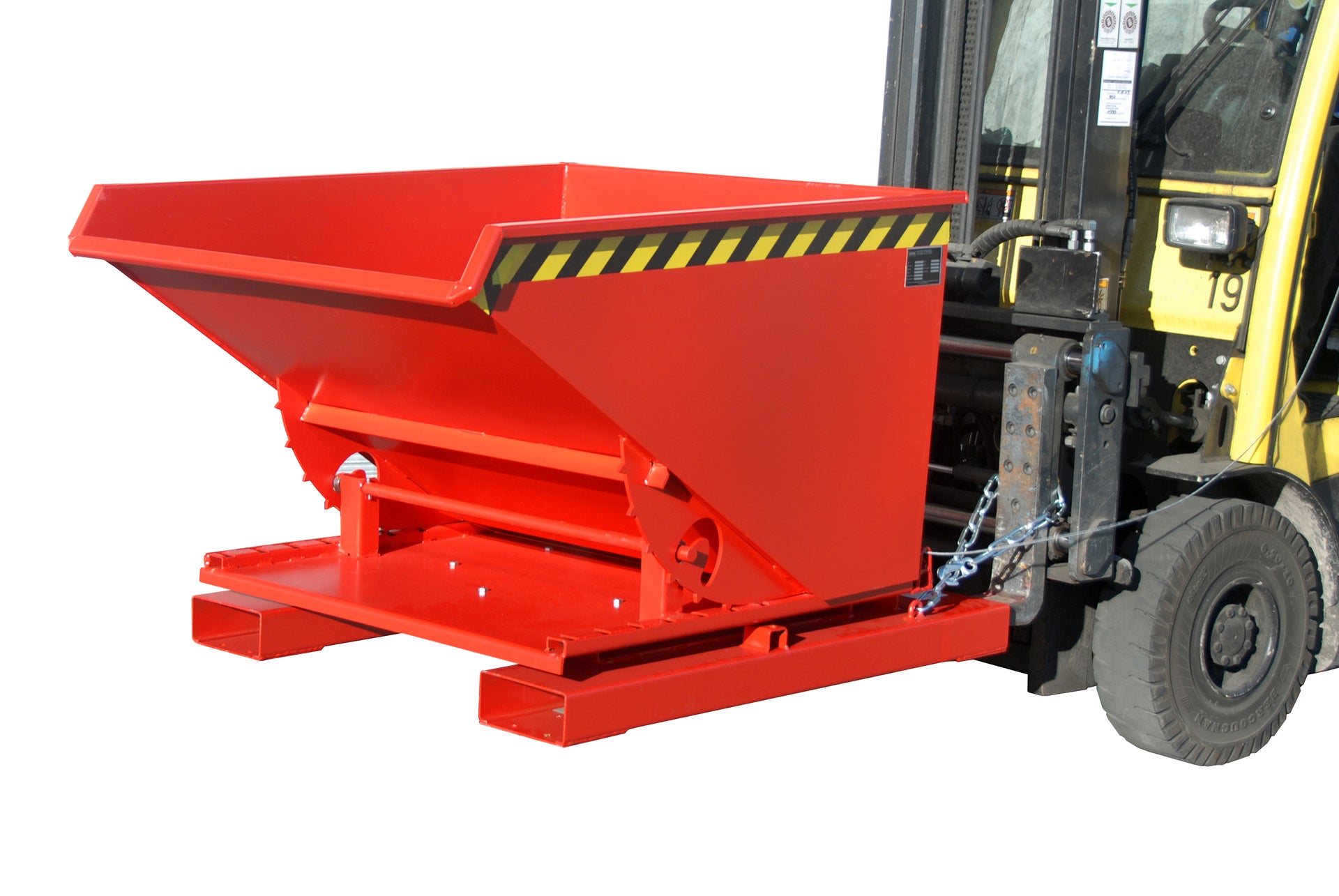 Demo Kippbehälter S3S Kippstellung geradeaus