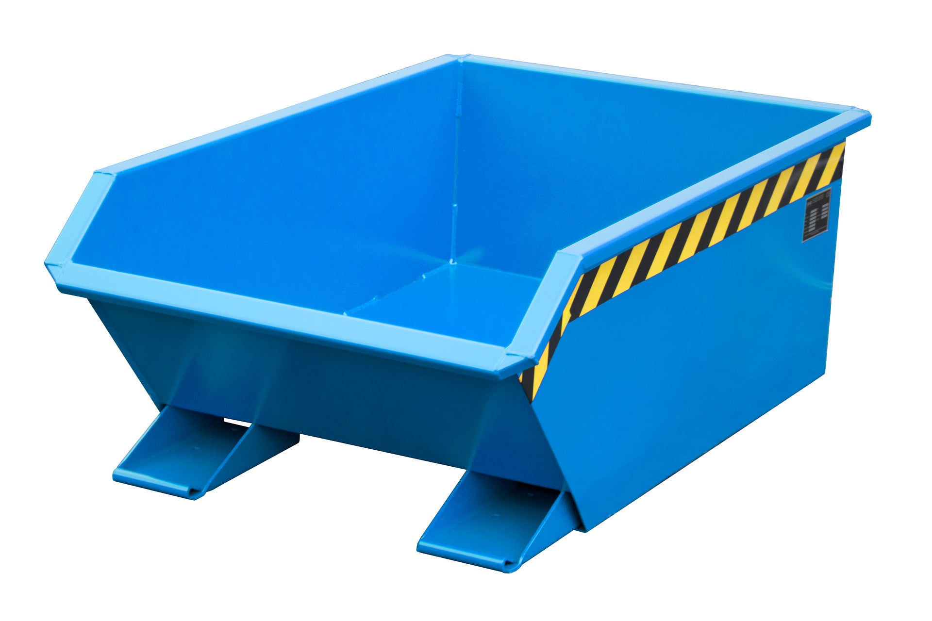 Front-Seiten-Ansicht Kippbehälter MGU 270 lichtblau