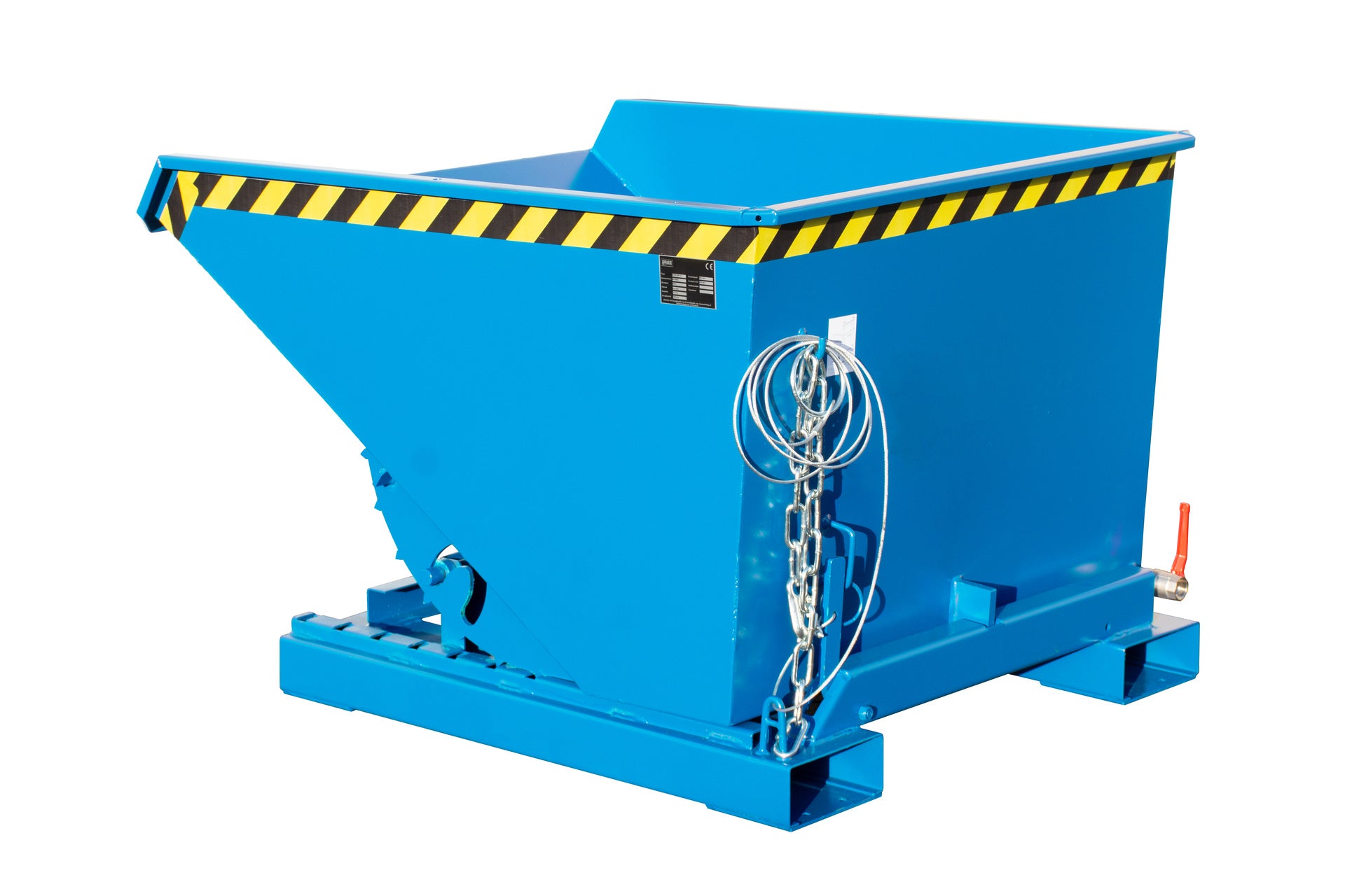 Ansicht Späne-Kippbehälter EXPO-E 600 lichtblau