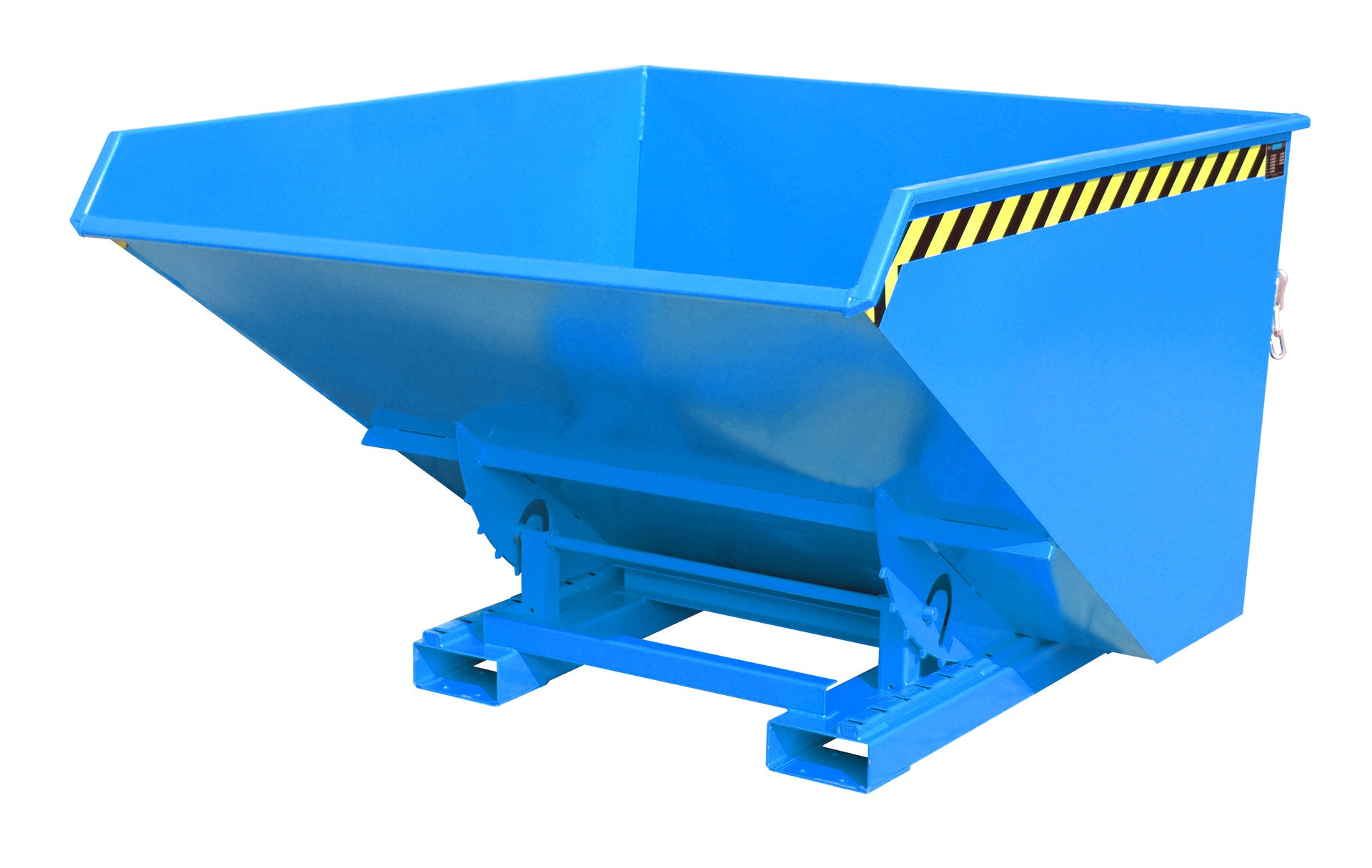 Vorderansicht Späne-Kippbehälter EXPO-E 1700 lichtblau