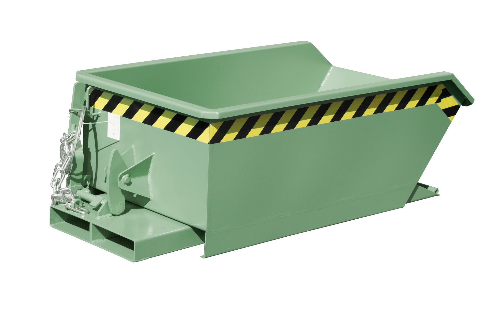 Rück-Seiten-Ansicht Kippbehälter MGU 230 resedagrün
