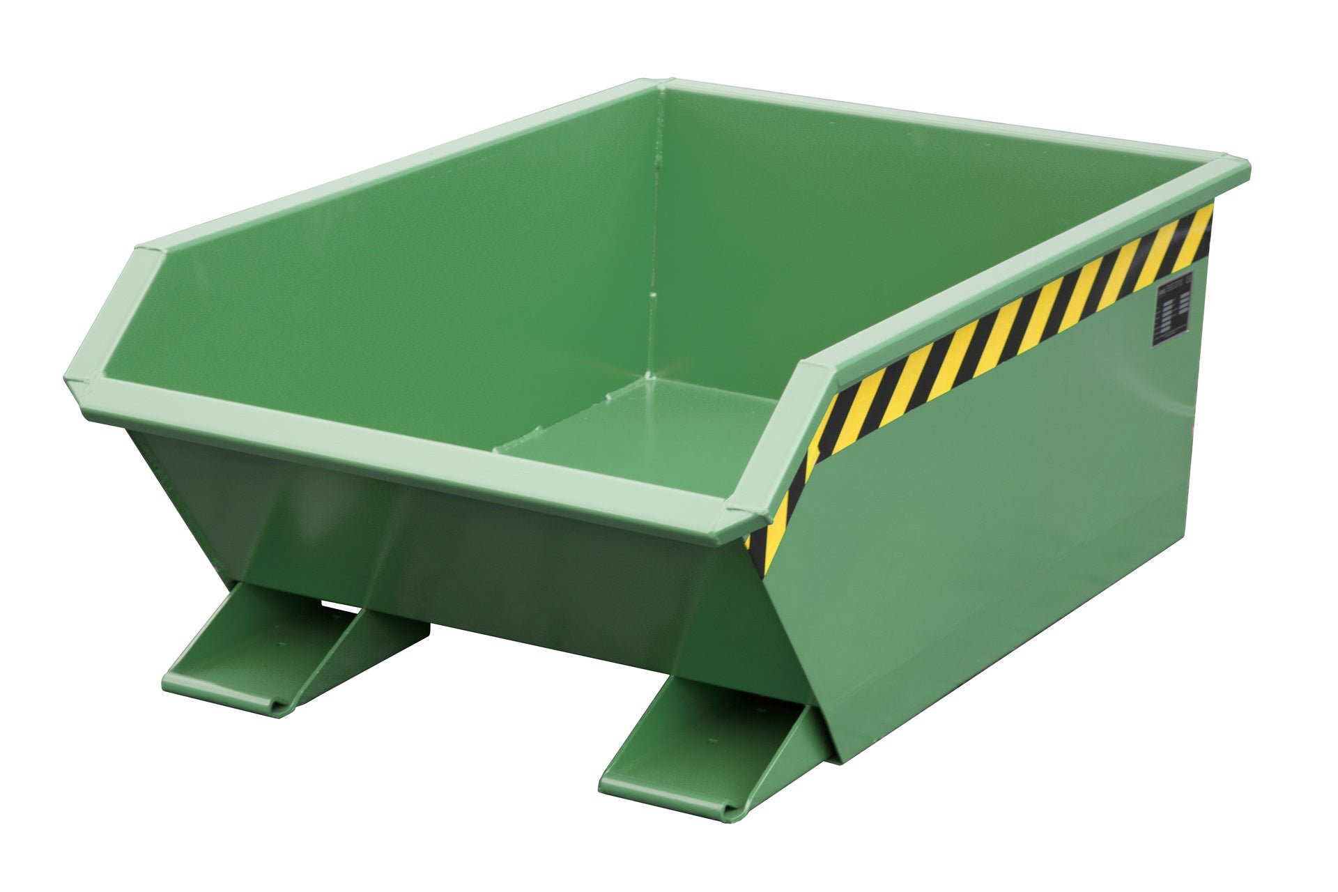 Front-Seiten-Ansicht Kippbehälter MGU 270 resedagrün