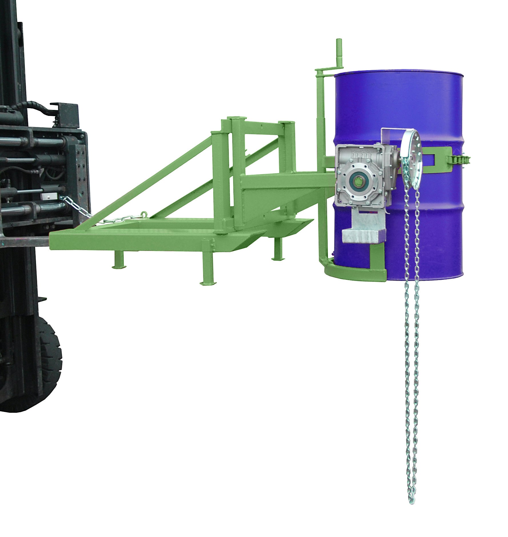 Fasskipper Typ FD/L-K mit Kette resedagrün