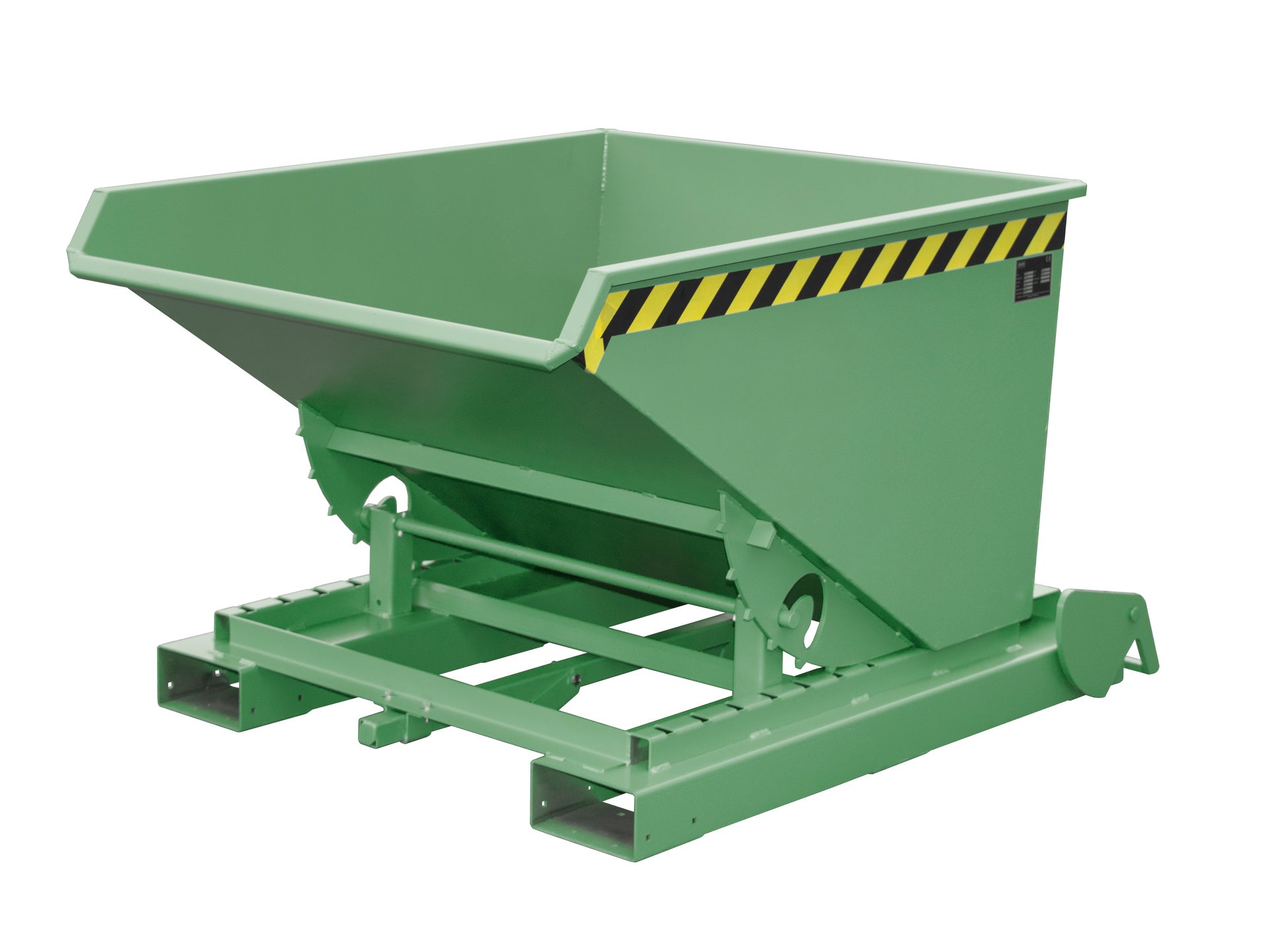 Vorderansicht Späne-Kippbehälter S4A 900 resedagrün