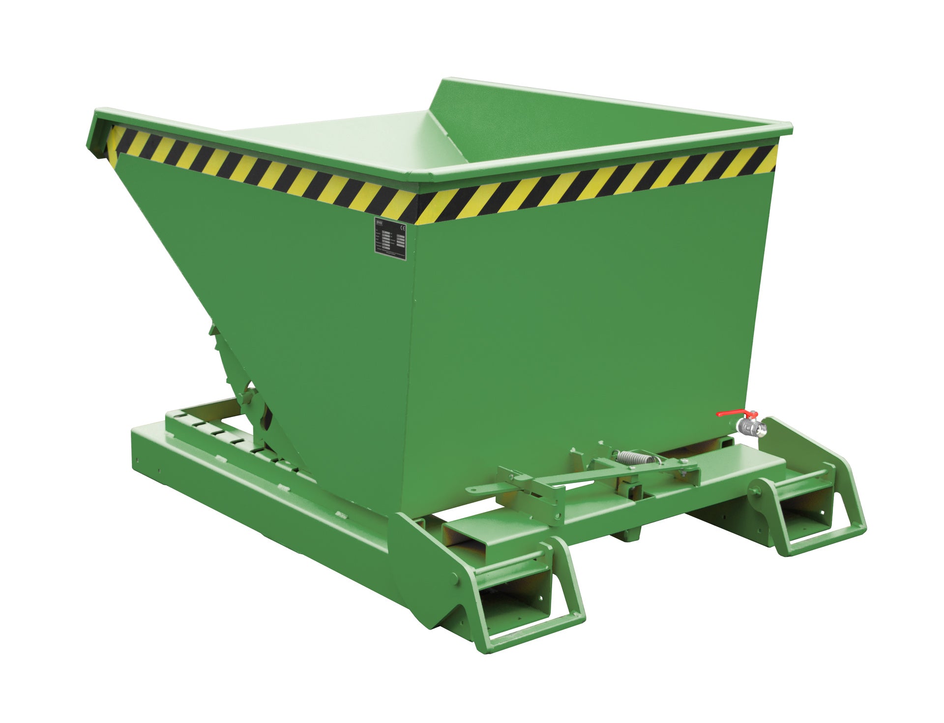 Rückansicht Späne-Kippbehälter S4A 600 resedagrün