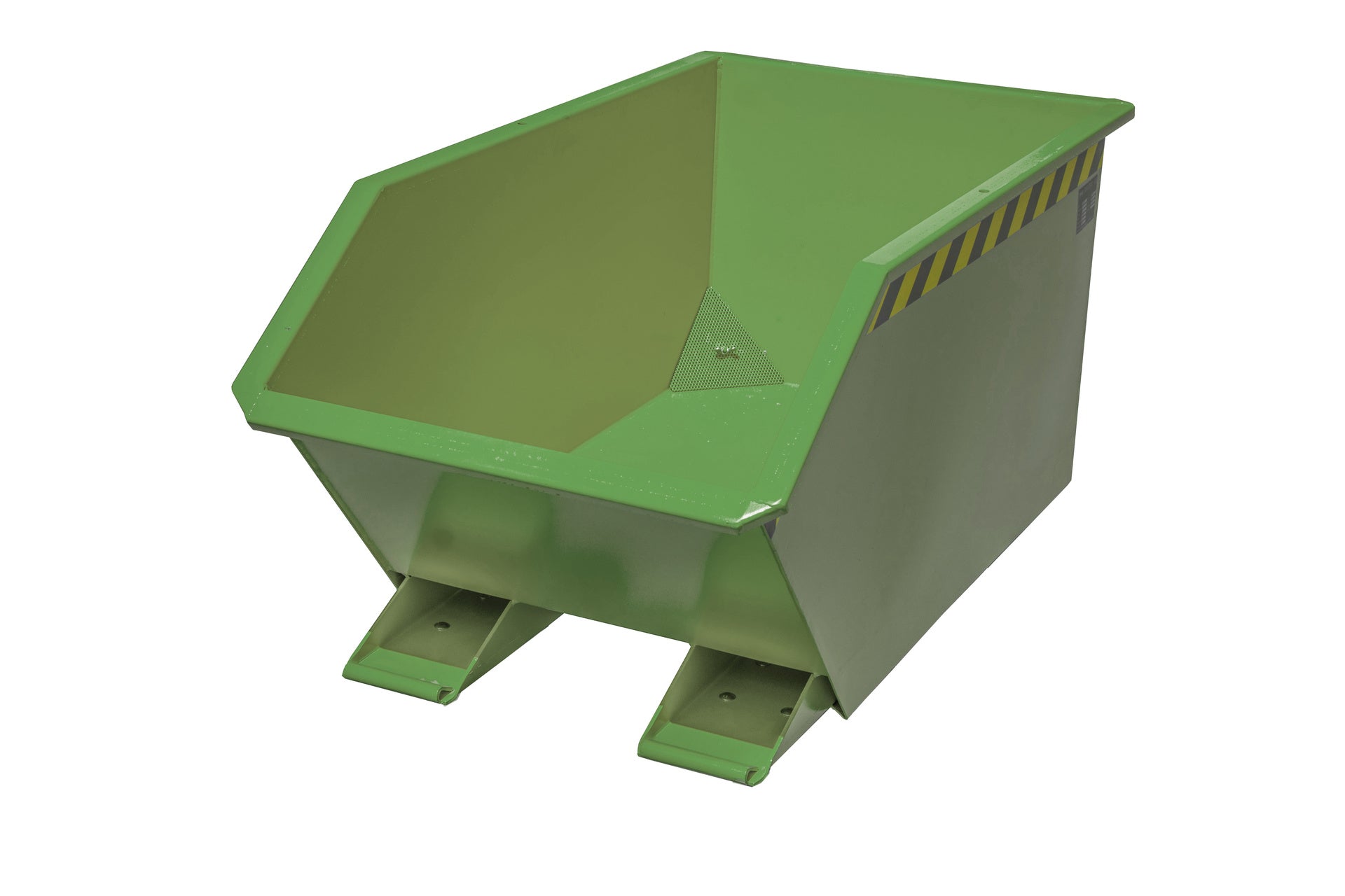 Front-Ansicht Späne-Kippbehälter GU-E 300 resedagrün