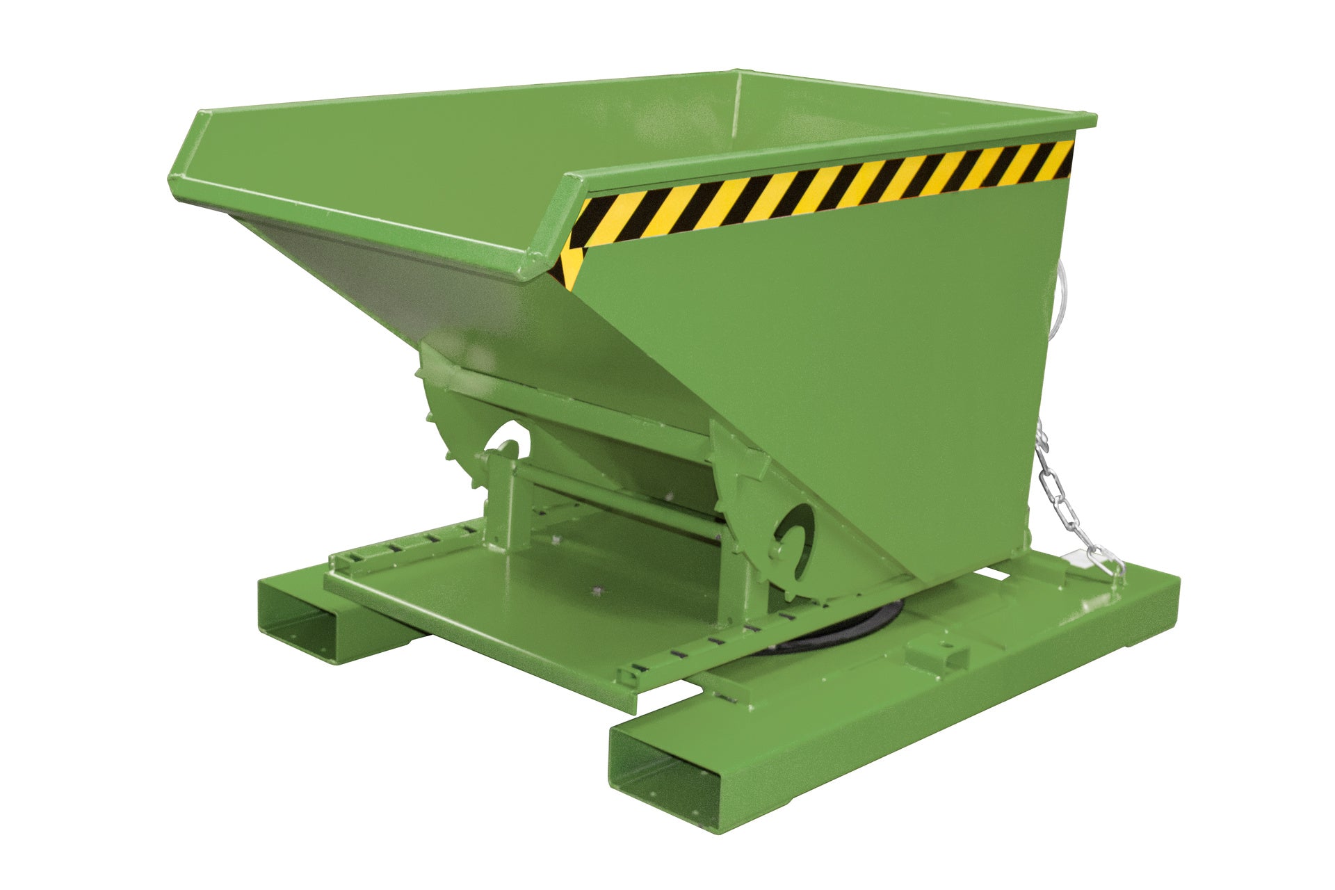 Vorderansicht Kippbehälter 3S 300 resedagrün