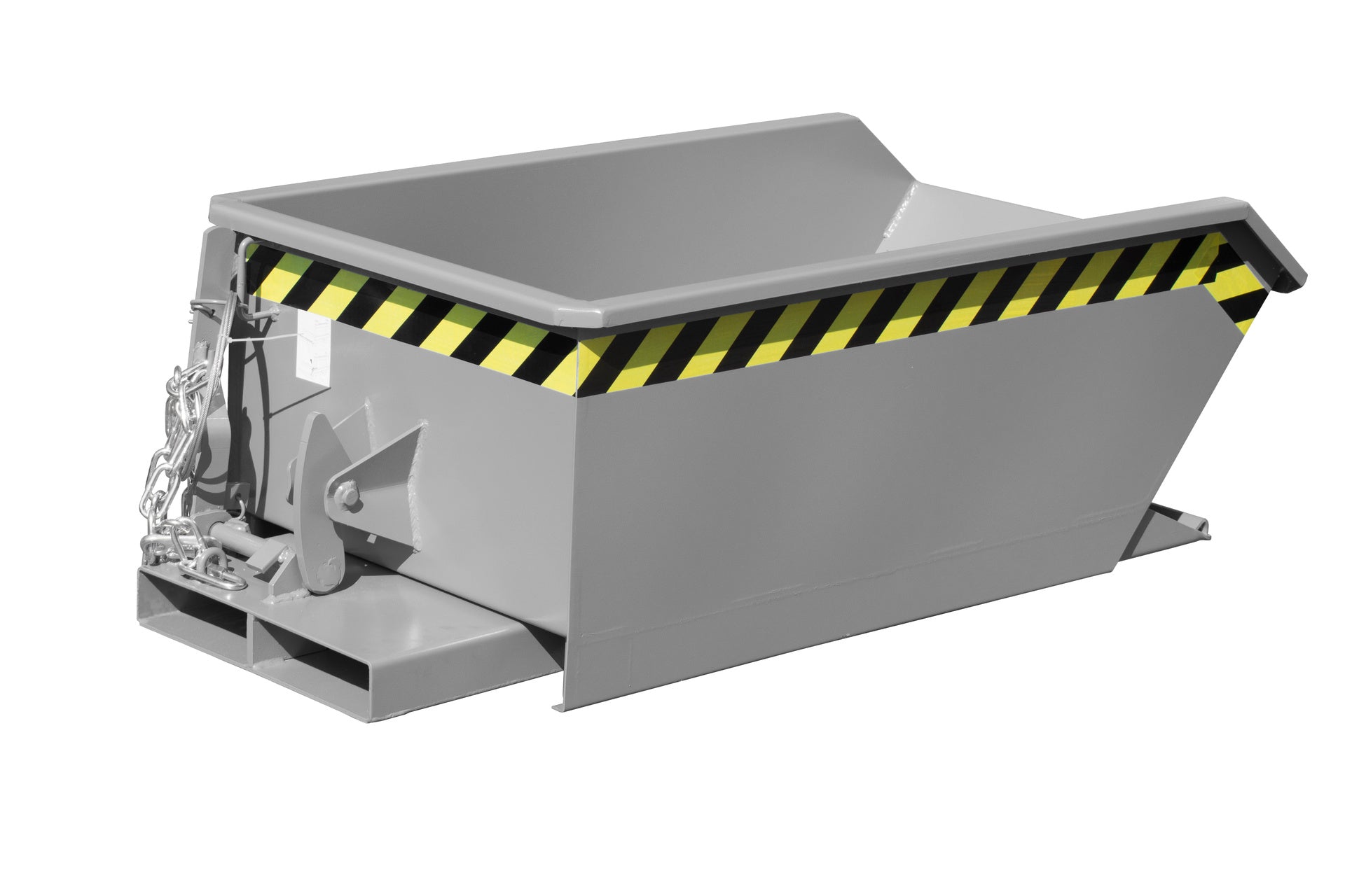 Rück-Seiten-Ansicht Kippbehälter MGU 230 mausgrau
