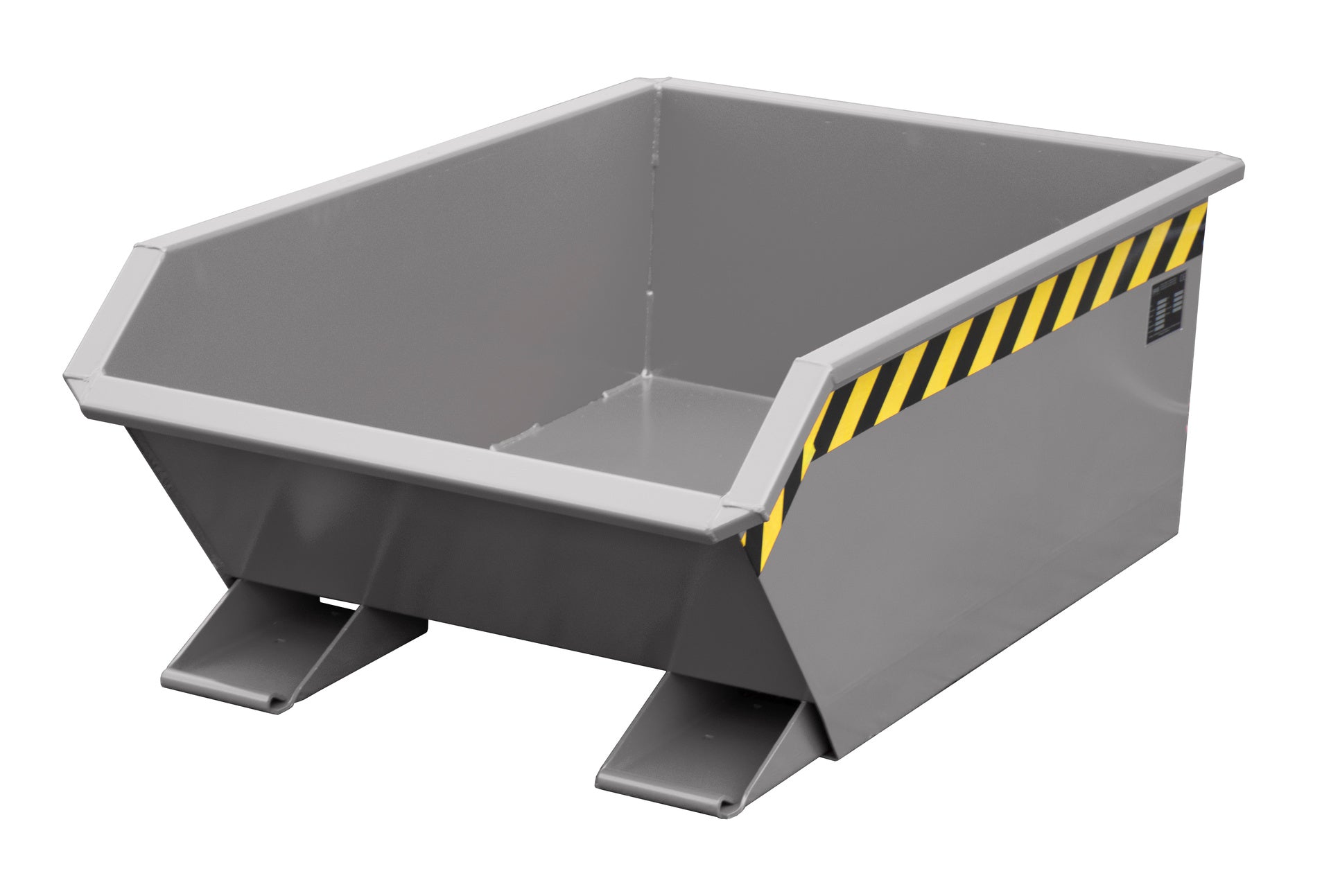Front-Seiten-Ansicht Kippbehälter MGU 270 mausgrau