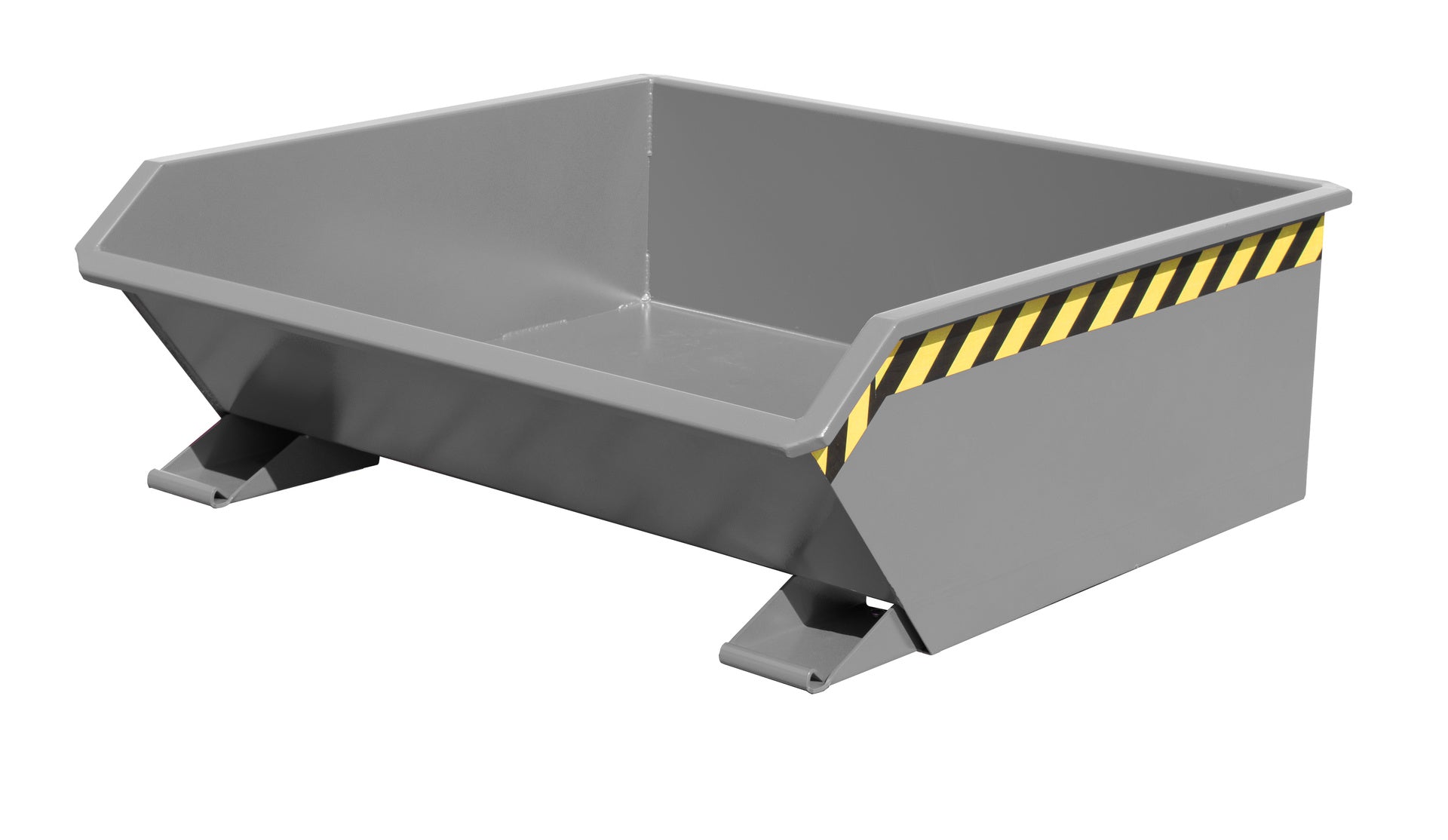 Front-Seiten-Ansicht Kippbehälter MGU 460 mausgrau