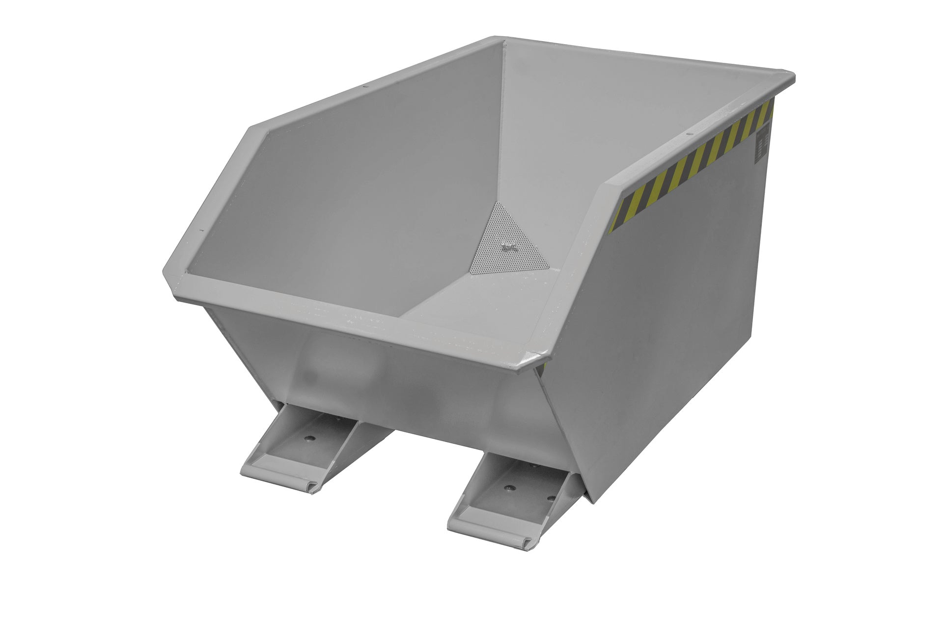 Front-Ansicht Späne-Kippbehälter GU-E 300 mausgrau