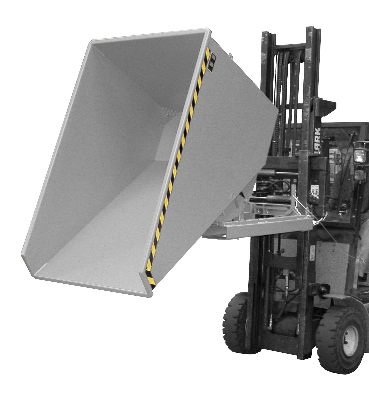 Kippfunktion Späne-Kippbehälter EXPO-E 1200 mausgrau