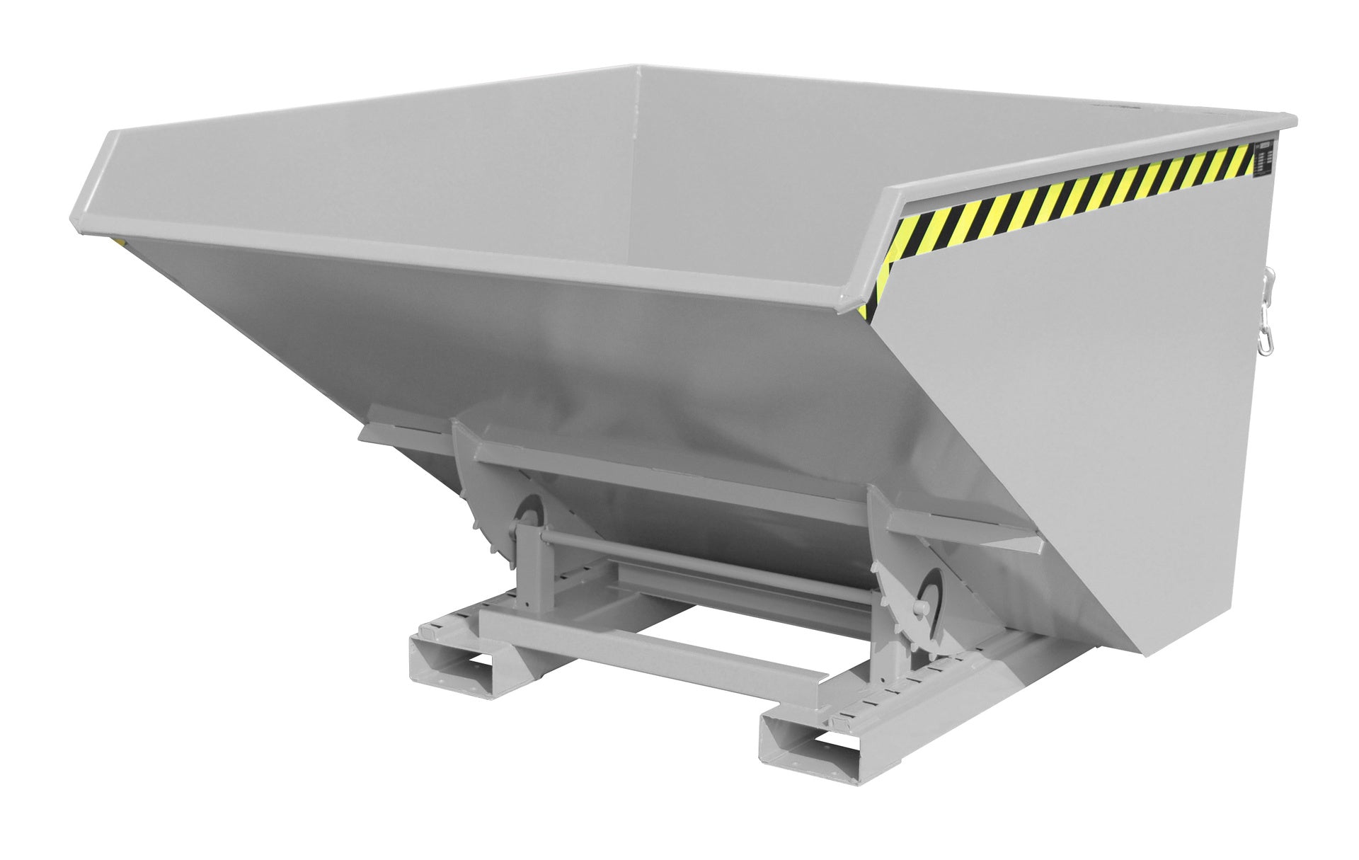 Vorderansicht Späne-Kippbehälter EXPO-E 1700 mausgrau