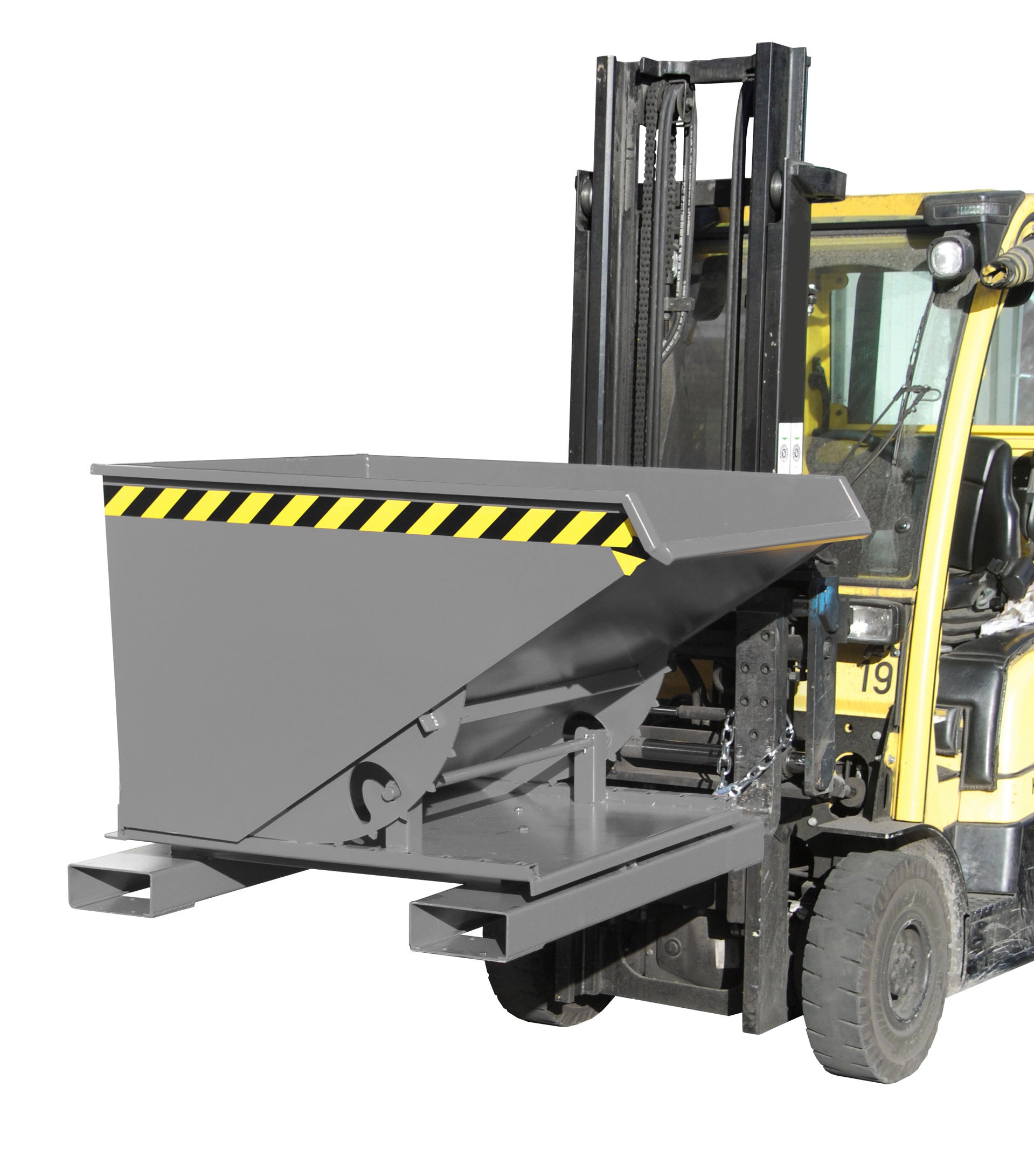 Kippbehälter 3S 600 mausgrau linksgedreht