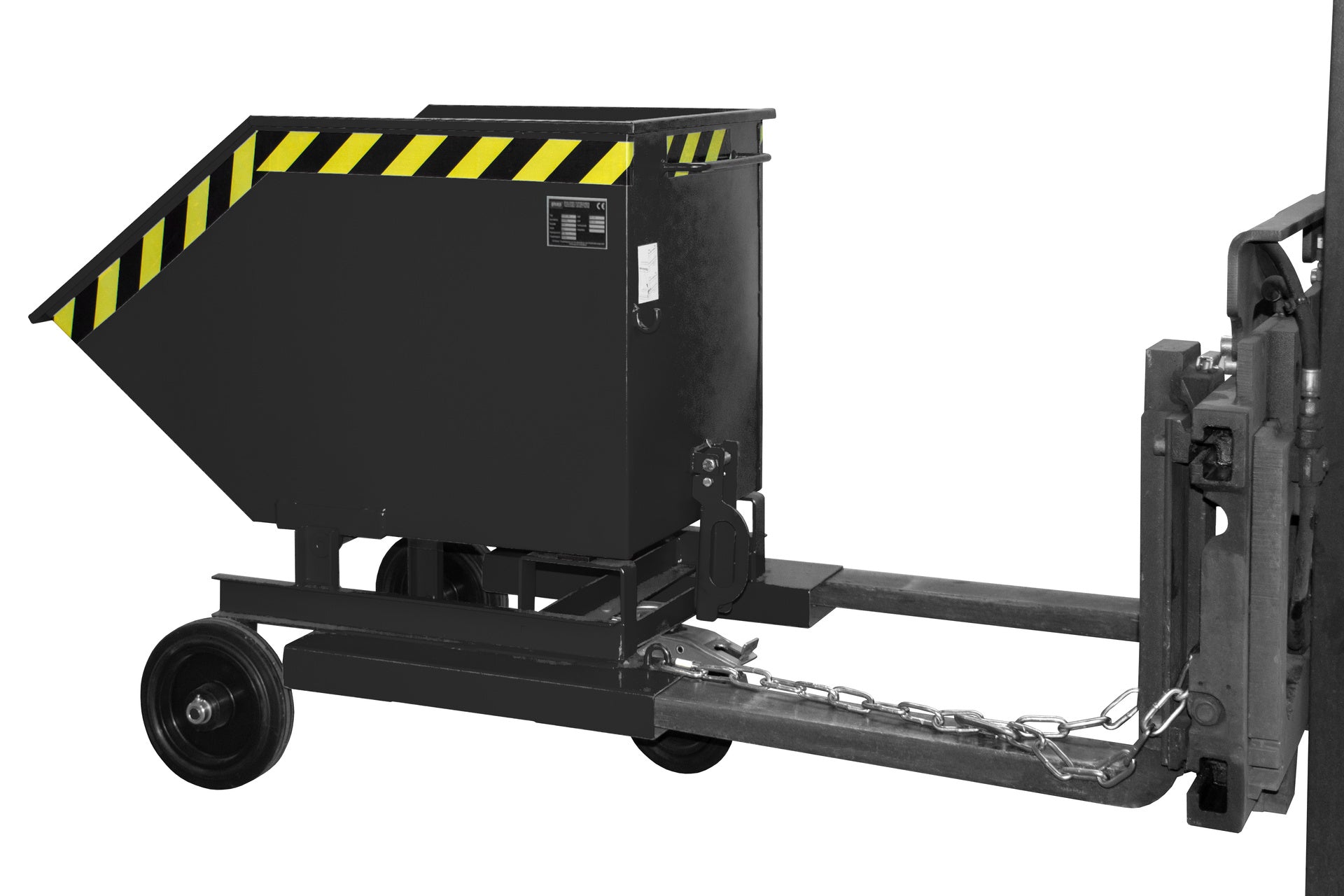 Seitenansicht Kastenwagen KW-ET 250 schwarzgrau in Anwendung