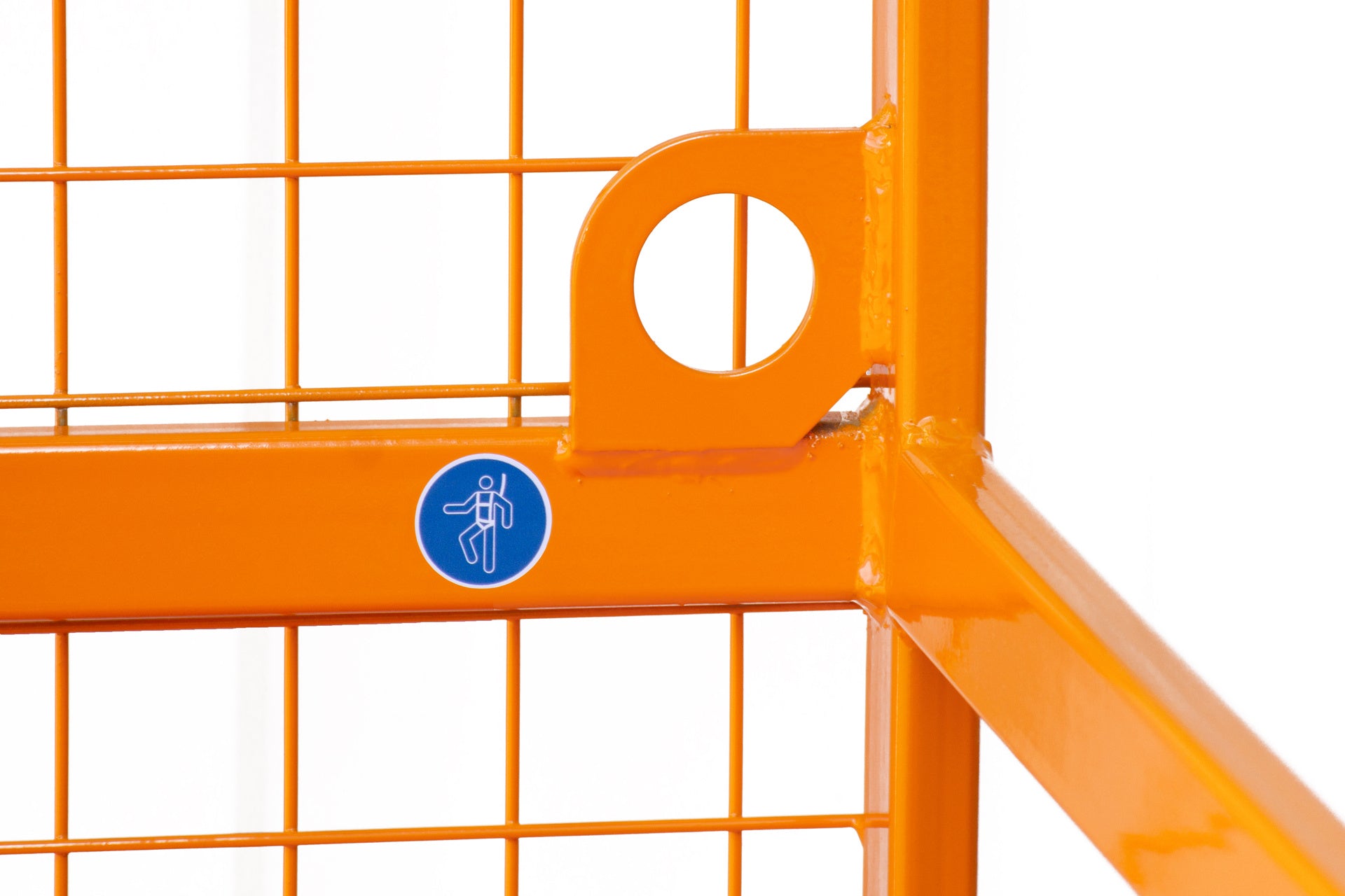 Detailaufnahme Anschlagpunkt PSA Sicherheitskorb Siko