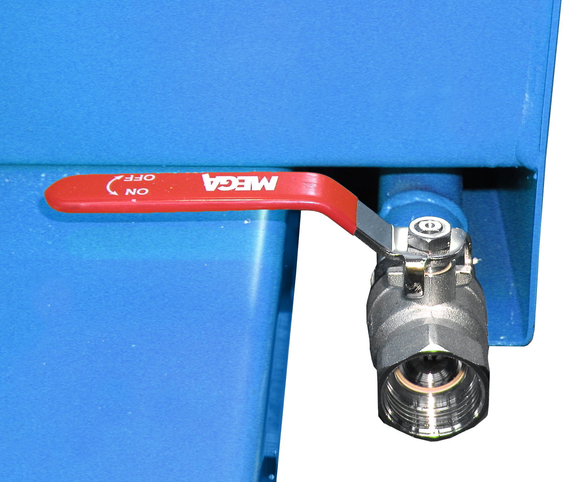 Detailbild Späne-Kippbehälter GU-E Ablasshahn