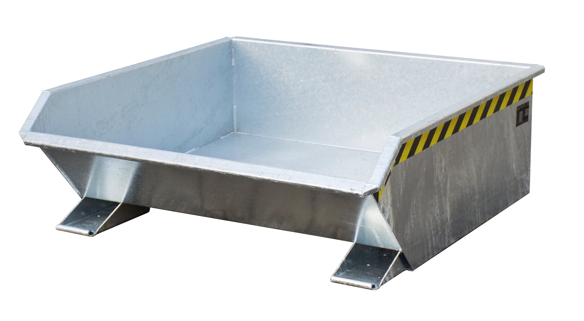 Front-Seiten-Ansicht Kippbehälter MGU 460 feuerverzinkt