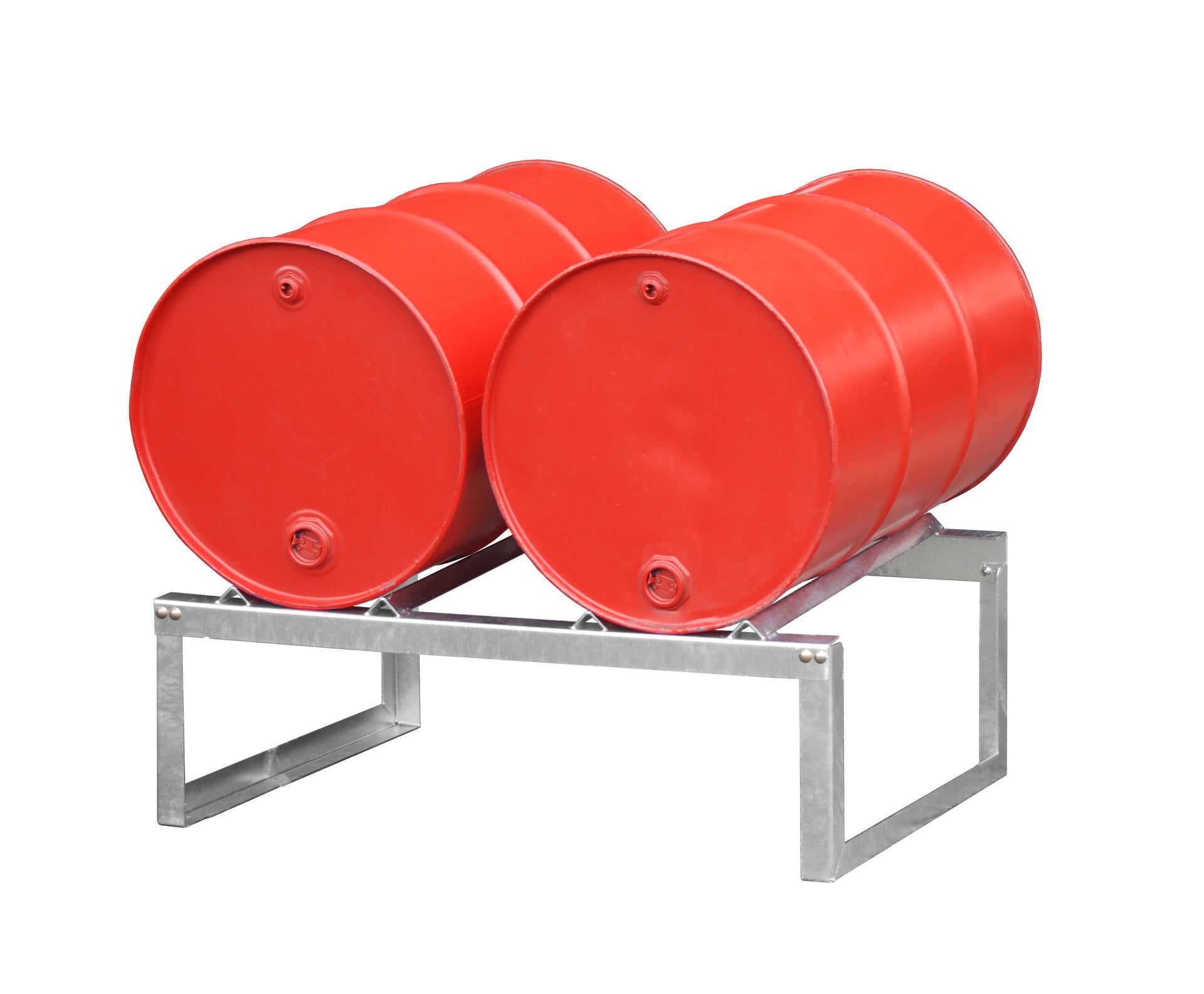 Anwendungsbeispiel Fassauflage FA-2 zwei Fass a 200 ltr.