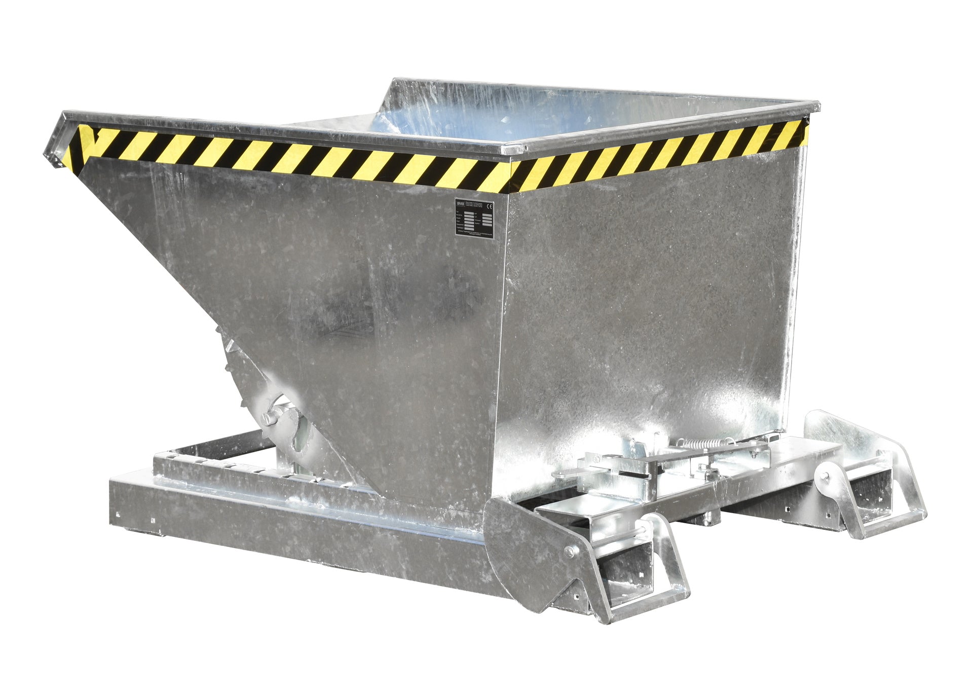 Kippbehälter 4A 600 feuerverzinkt Rückansicht