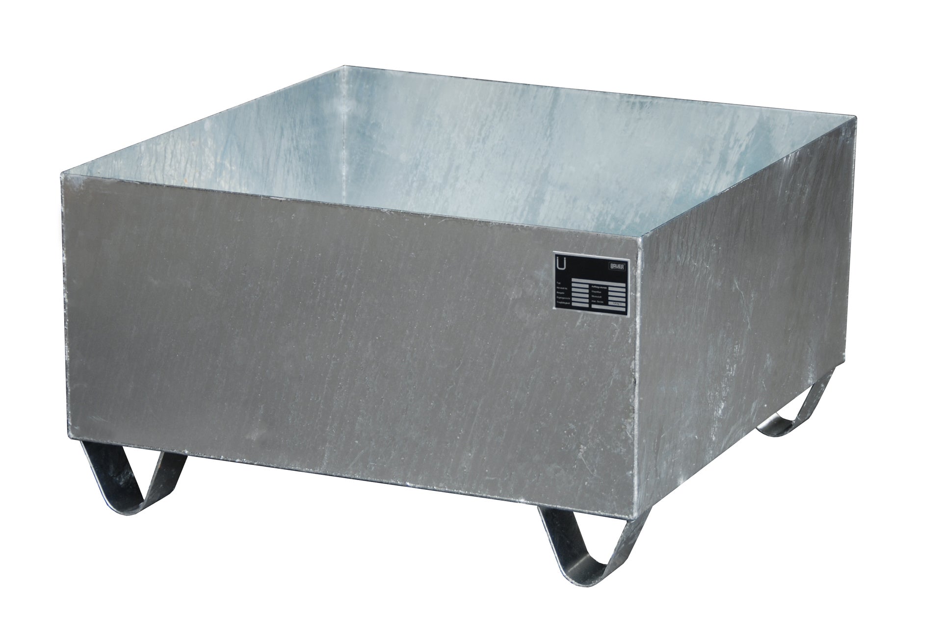 Bild Auffangwanne 2000 feuerverzinkt mit Stützfüsse