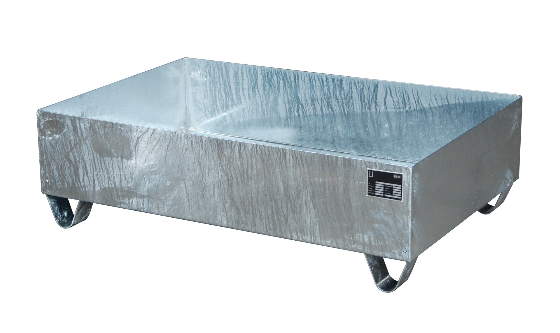 Bild Auffangwanne 2016 feuerverzinkt mit Stützfüsser