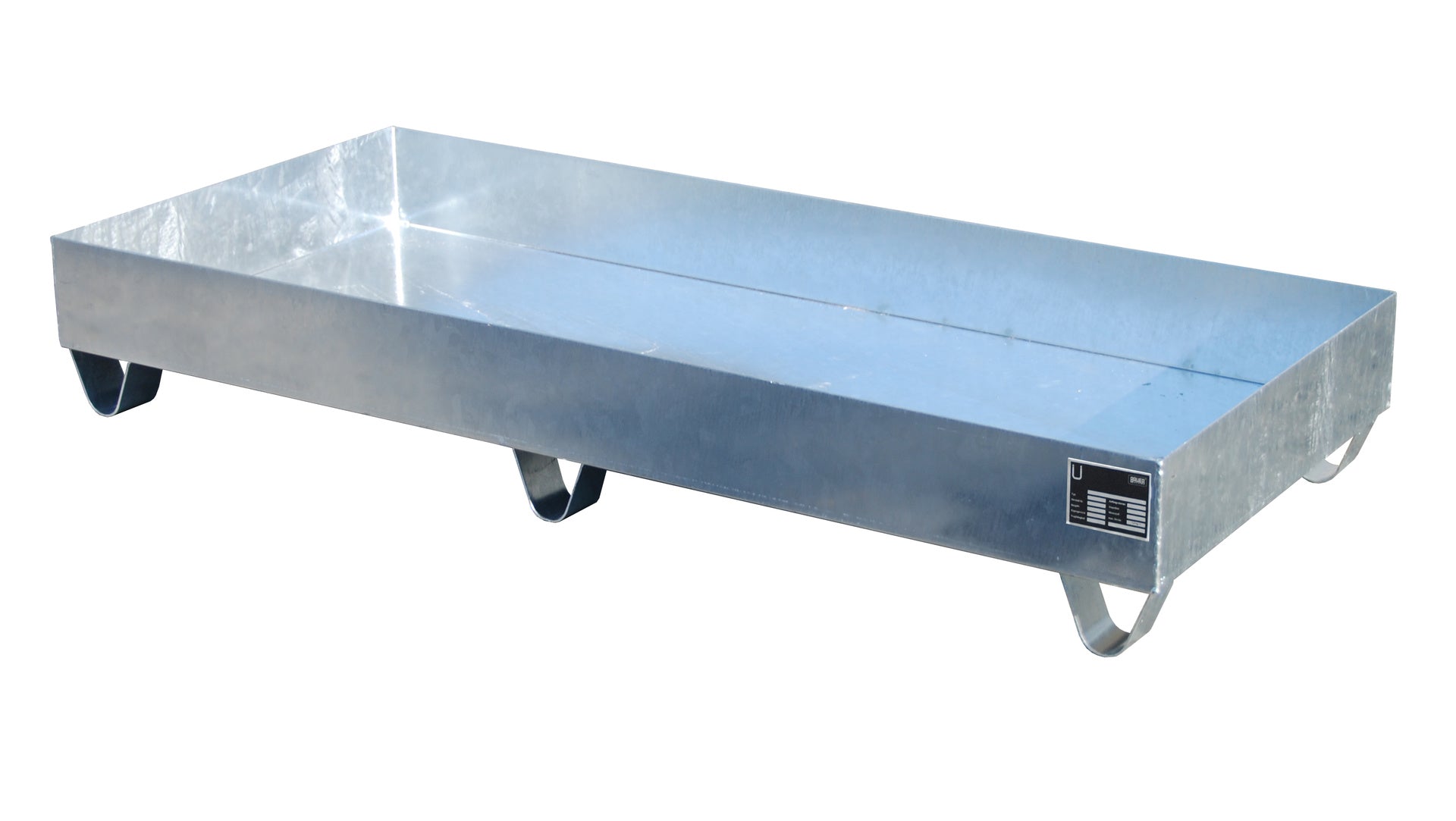 Bild Auffangwanne 2048 feuerverzinkt mit Stützfüsse